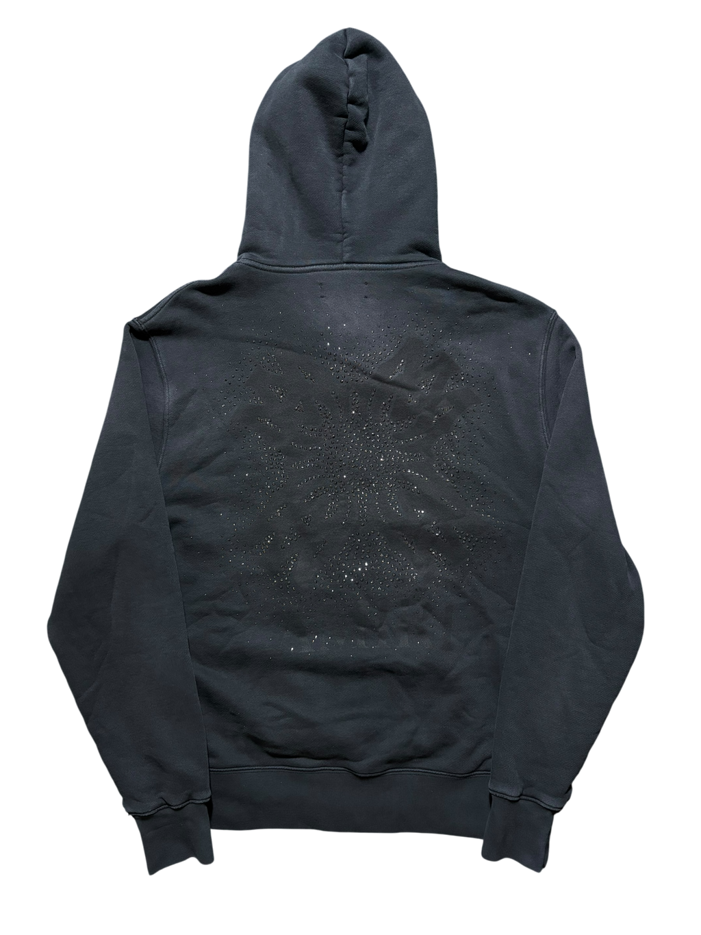 Amiri Crystals Oversized Zip-Up Hoodie - Size Small