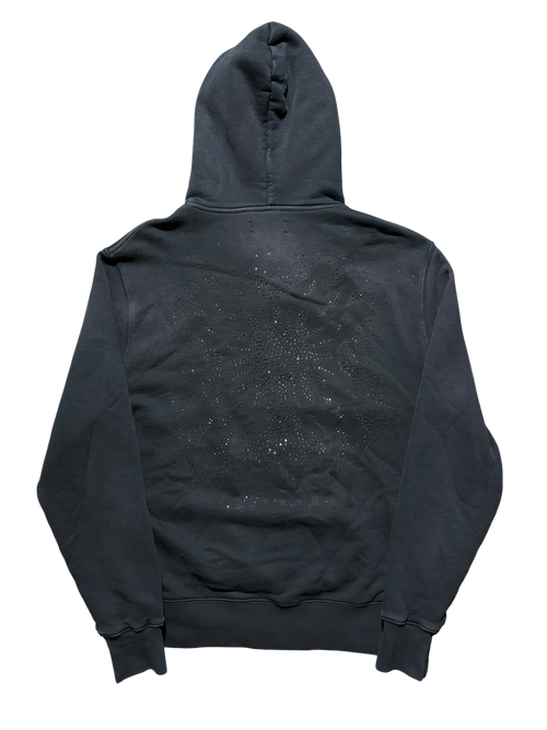 Amiri Crystals Oversized Zip-Up Hoodie - Size Small