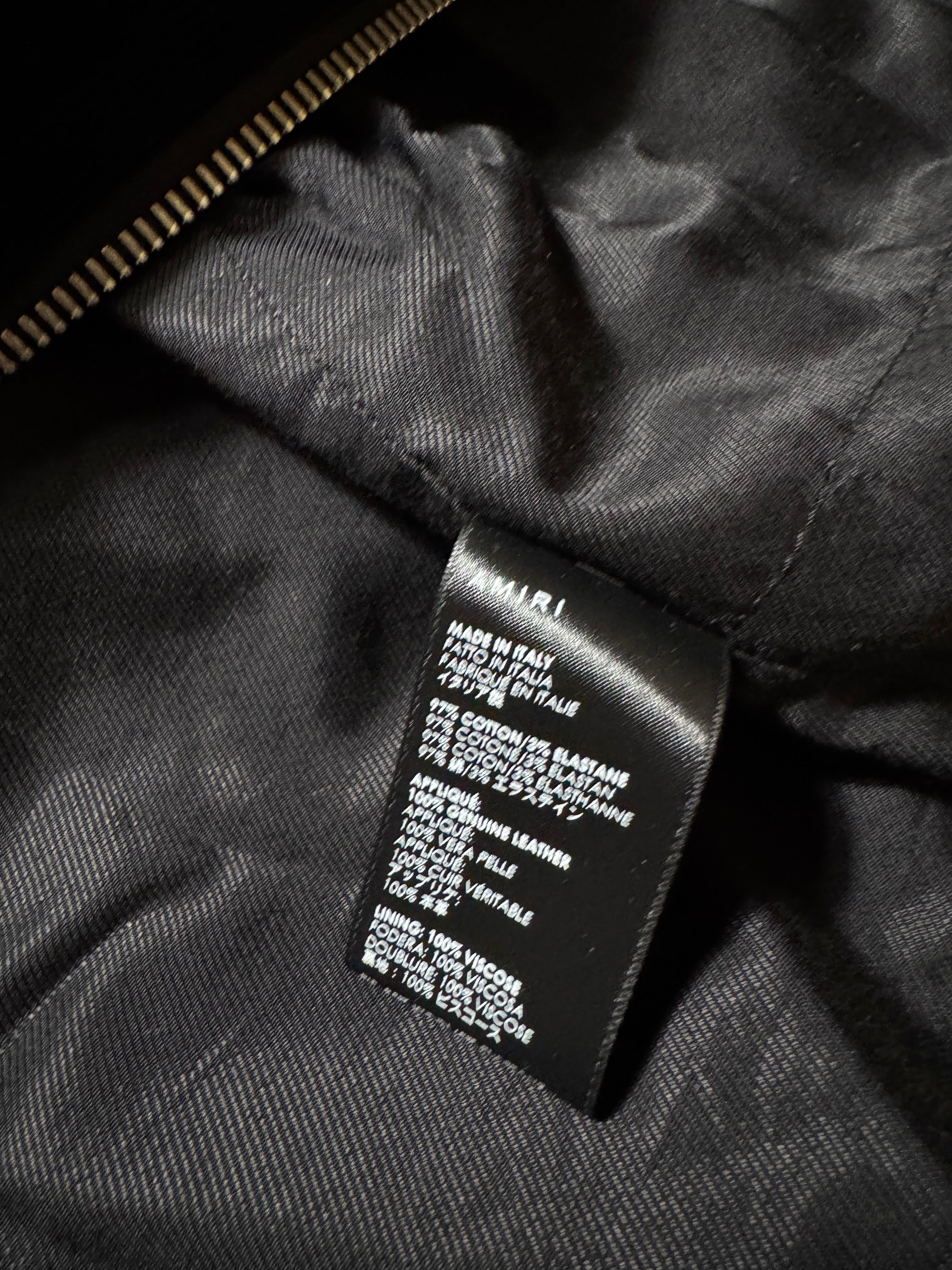 Amiri Corduroy Brothers Varsity Jacket Black