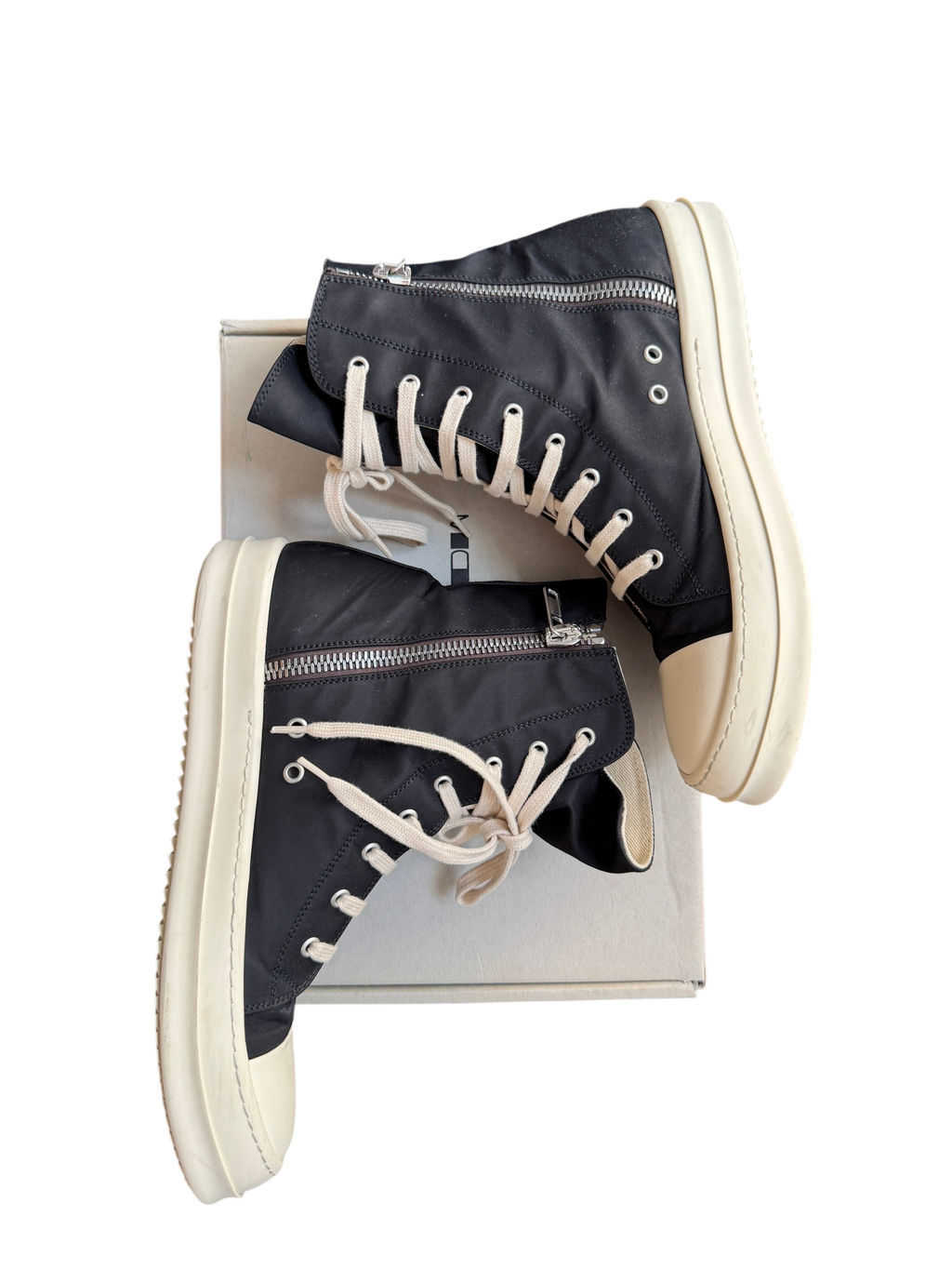 Rick Owen’s Ramone Cargo High Top Sneakers