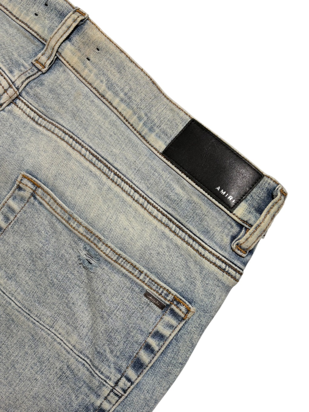 Amiri Mx1 LightWash Black Patch