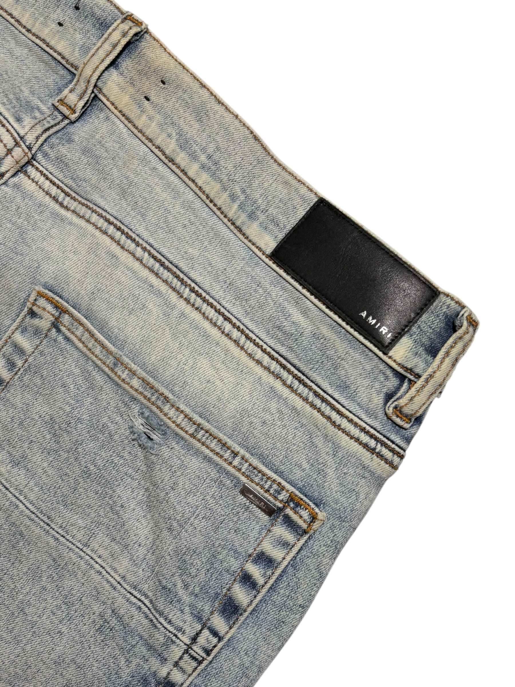 Amiri Mx1 LightWash Black Patch