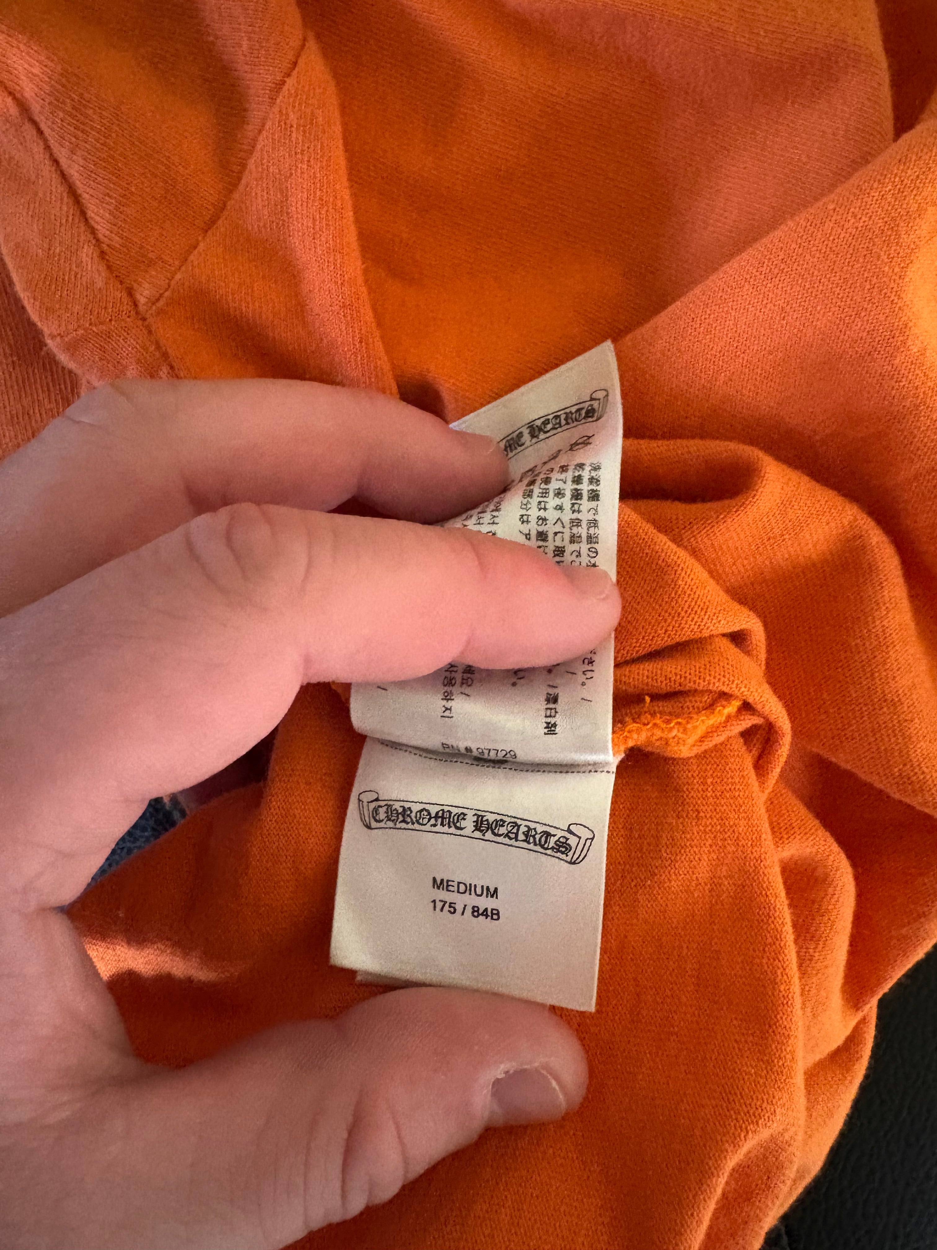 Chrome Hearts Orange Dagger Tee