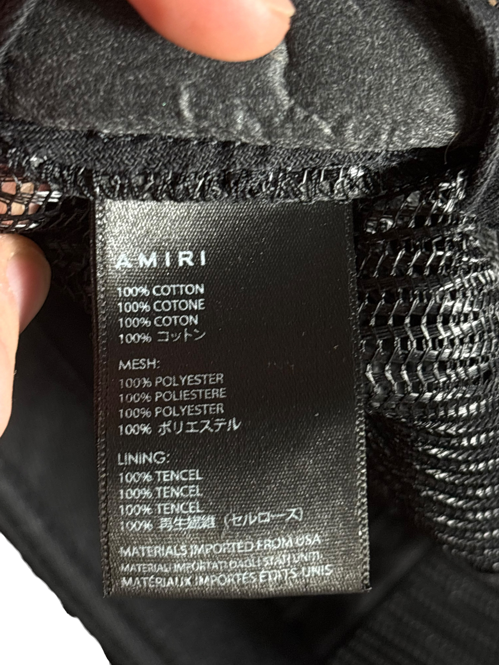 Amiri Playboy Black Trucker Hat