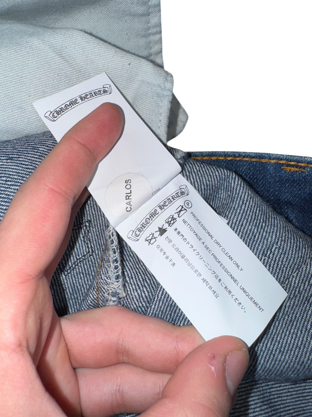 Chrome Hearts Levi’s Dark Wash Denim