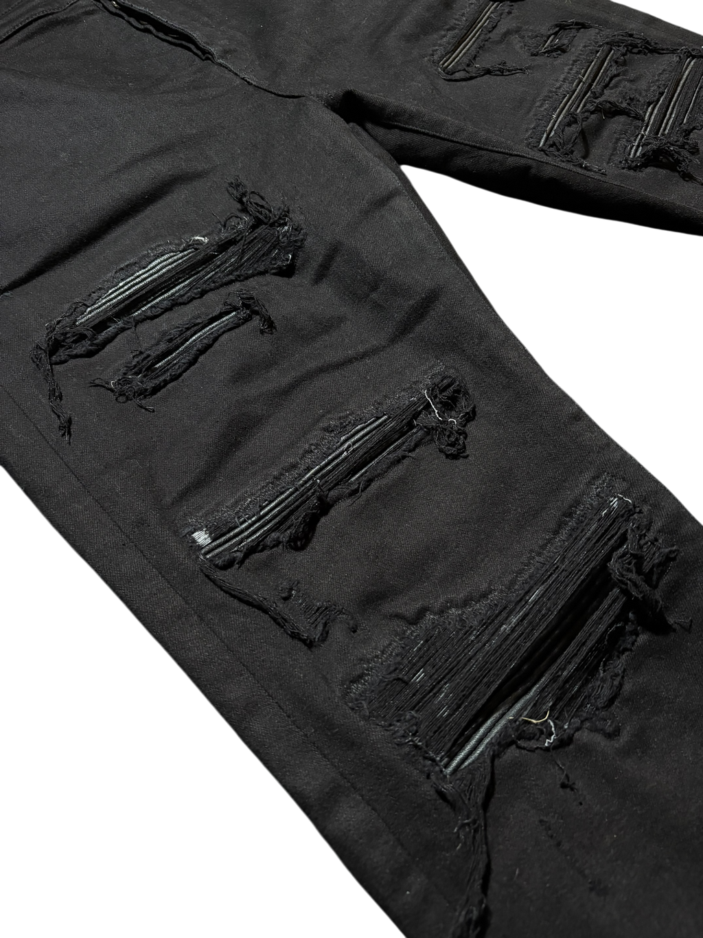 Amiri MX1 Black Patch Jeans - Size 40