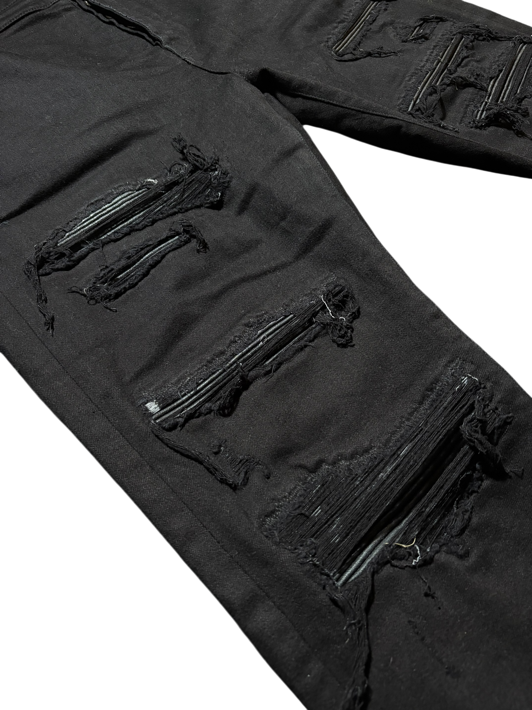 Amiri MX1 Black Patch Jeans - Size 40