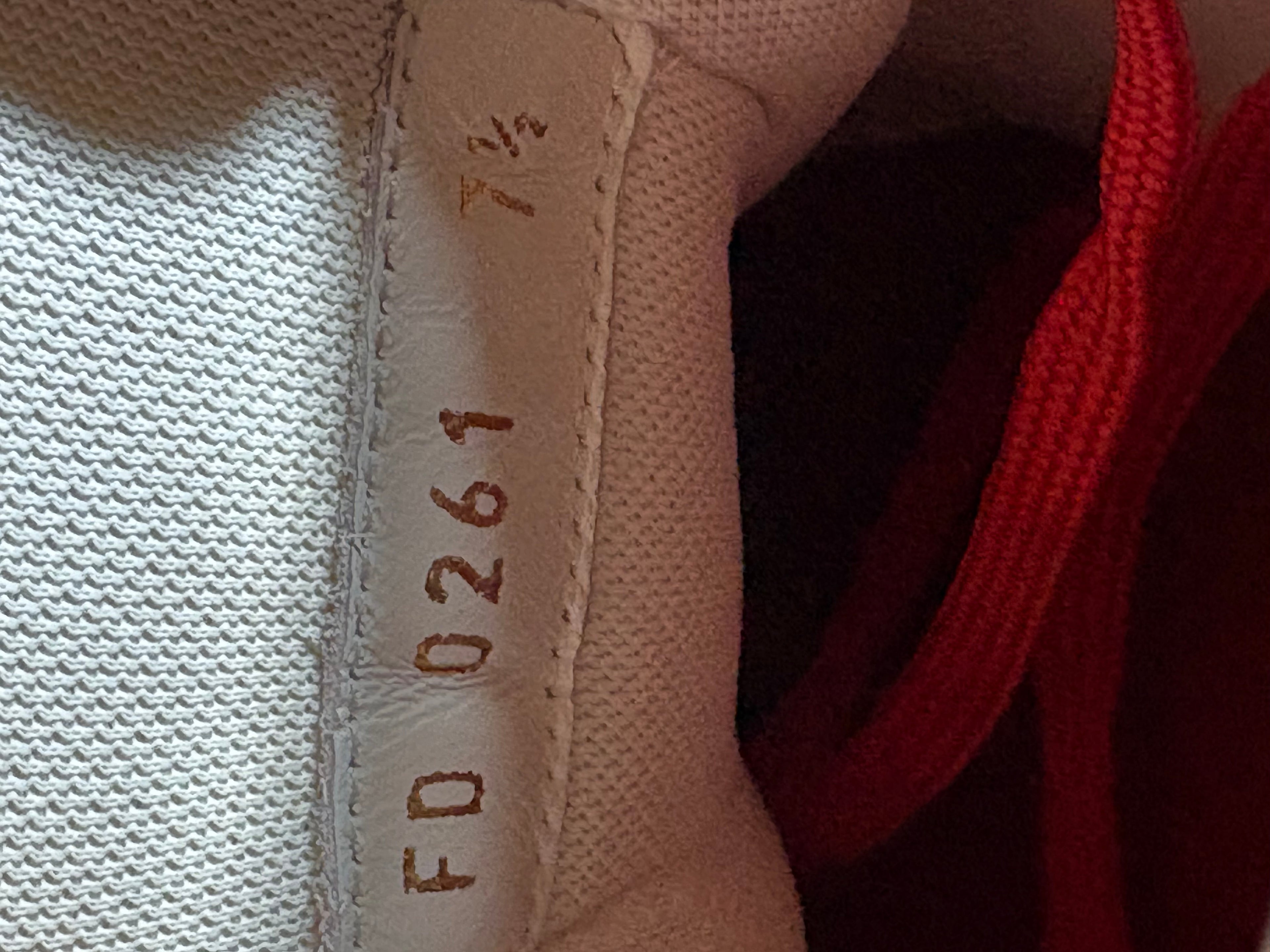 Louis Vuitton Red White Monogram Trainers