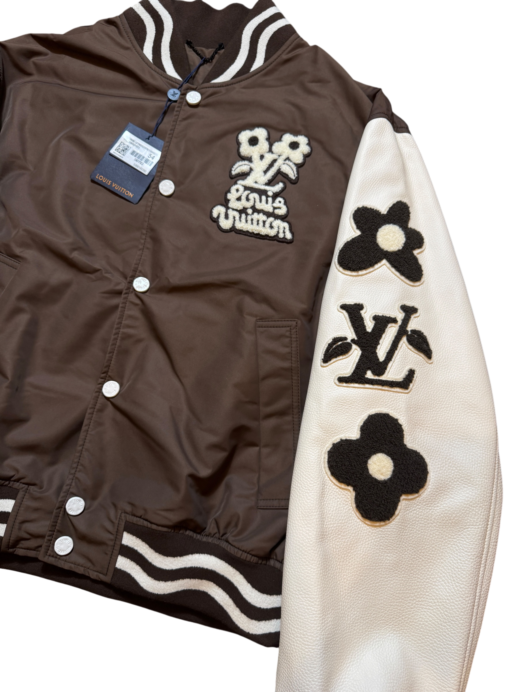 Louis Vuitton by Tyler, the Creator Embroidered Varsity Jacket - Size 54
