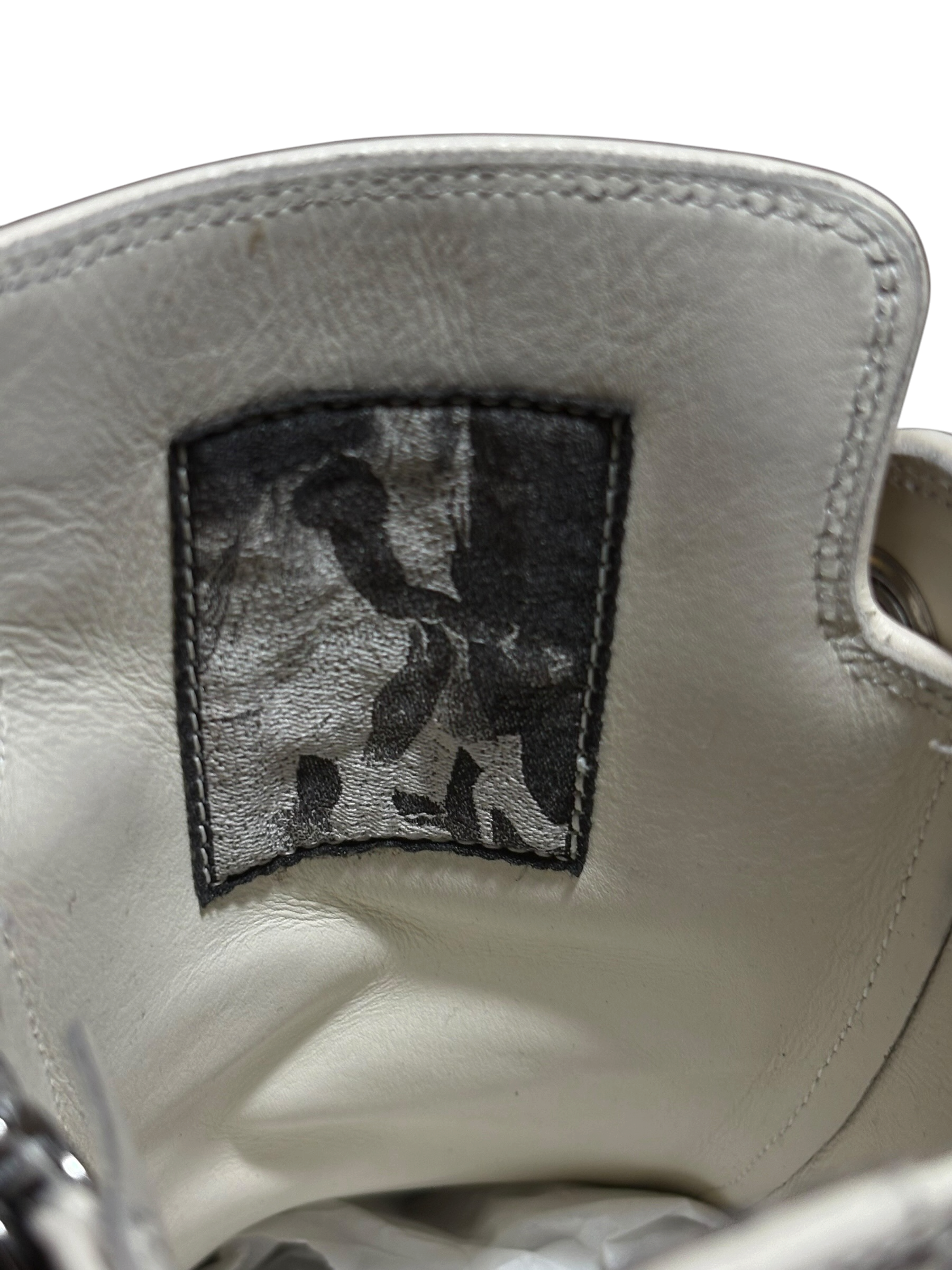 Rick Owens Milk Temple Jumbo Laces Sneaker - Size 43