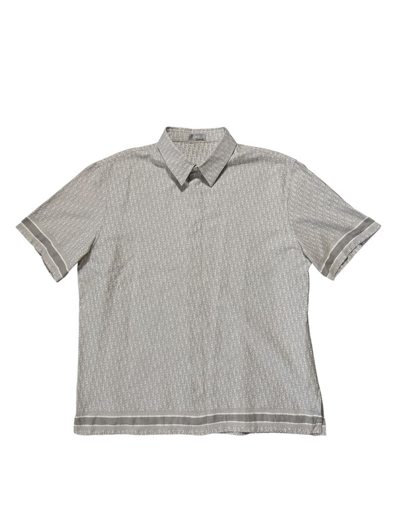 Dior Oblique Jacquard Short Sleeve Shirt - Size L