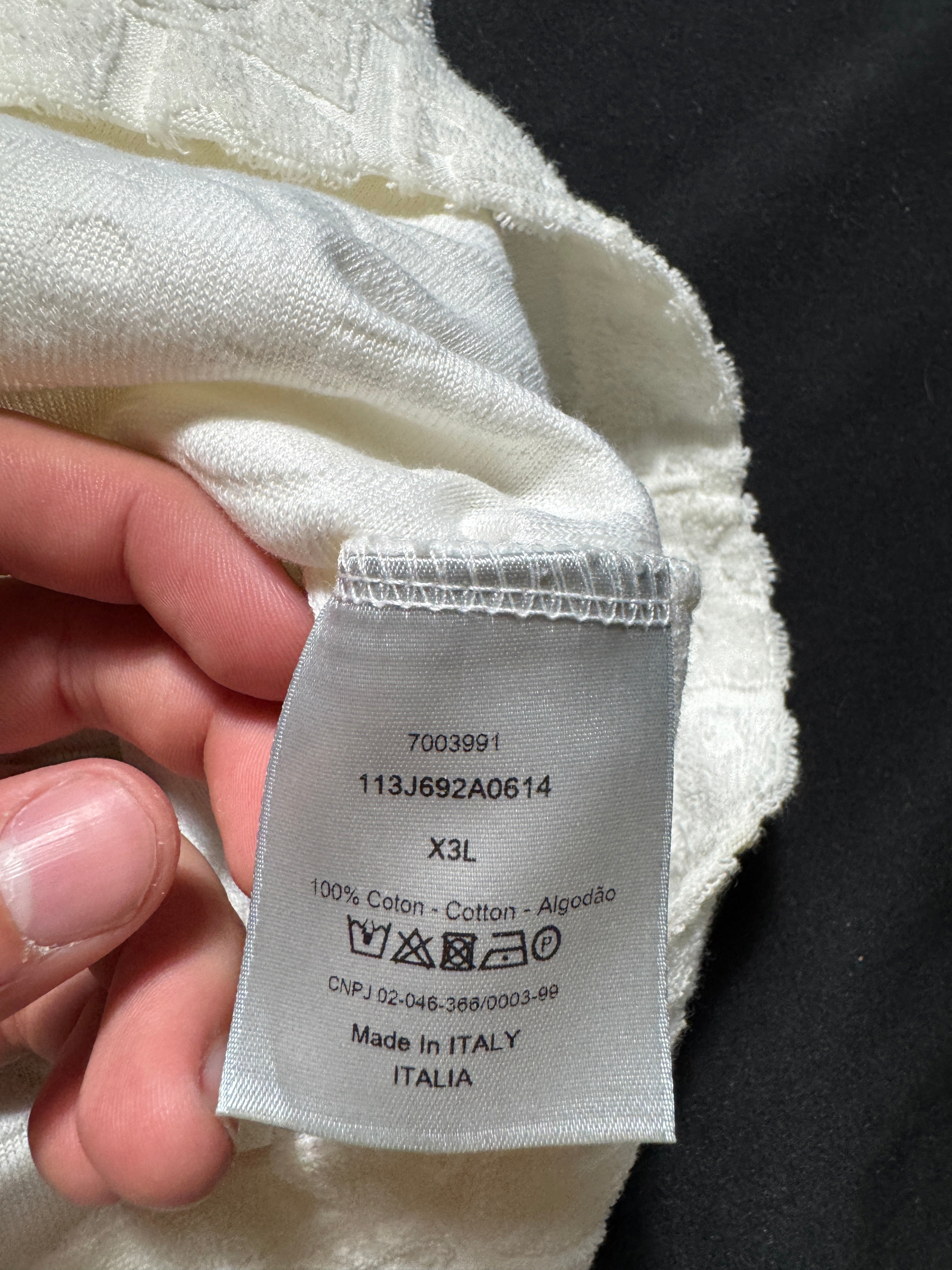 Dior White Towel Tee