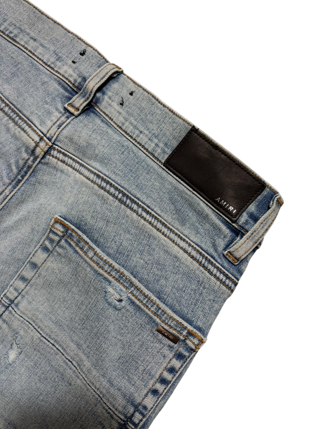 Amiri MX1 Light Wash Thrasher Crystal Patch