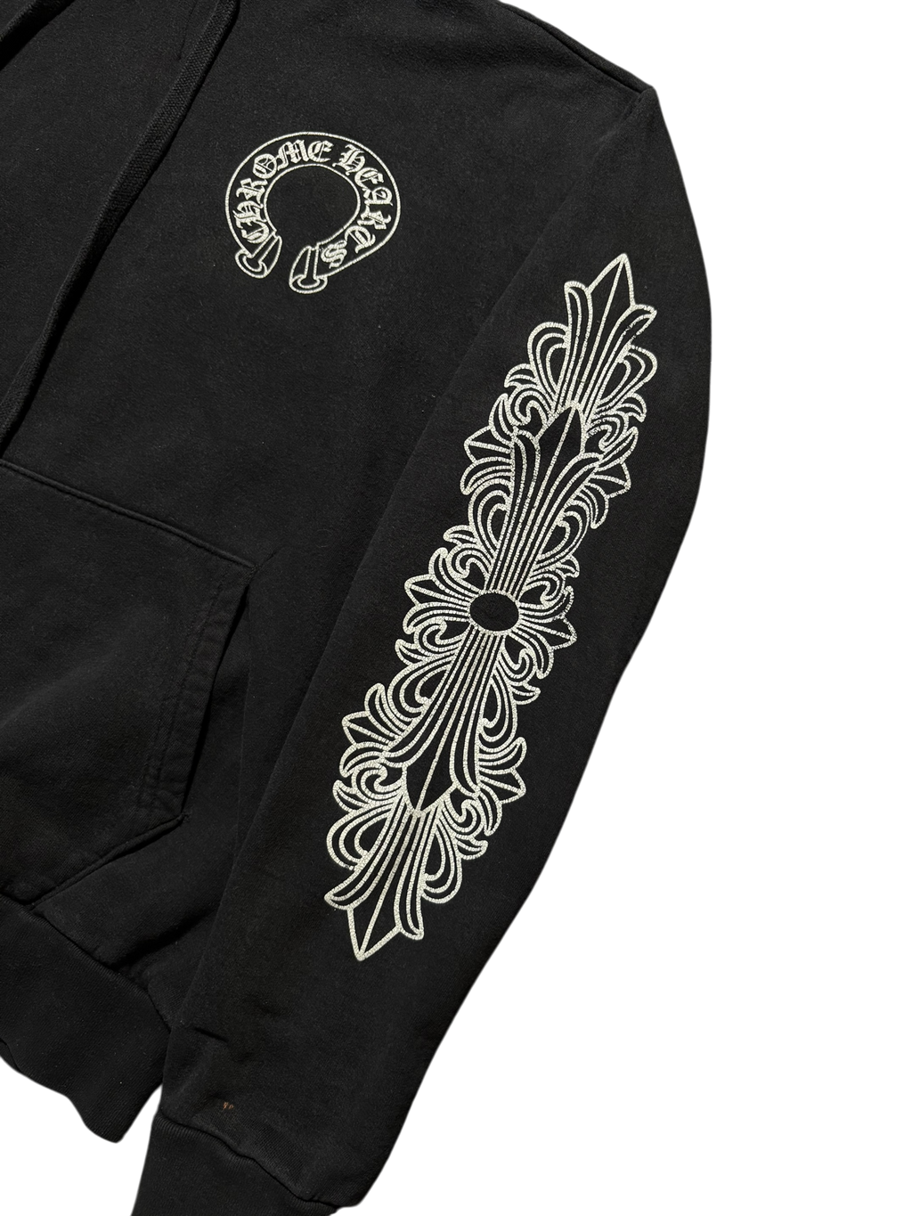Chrome Hearts Floral Pullover Hoodie - Small