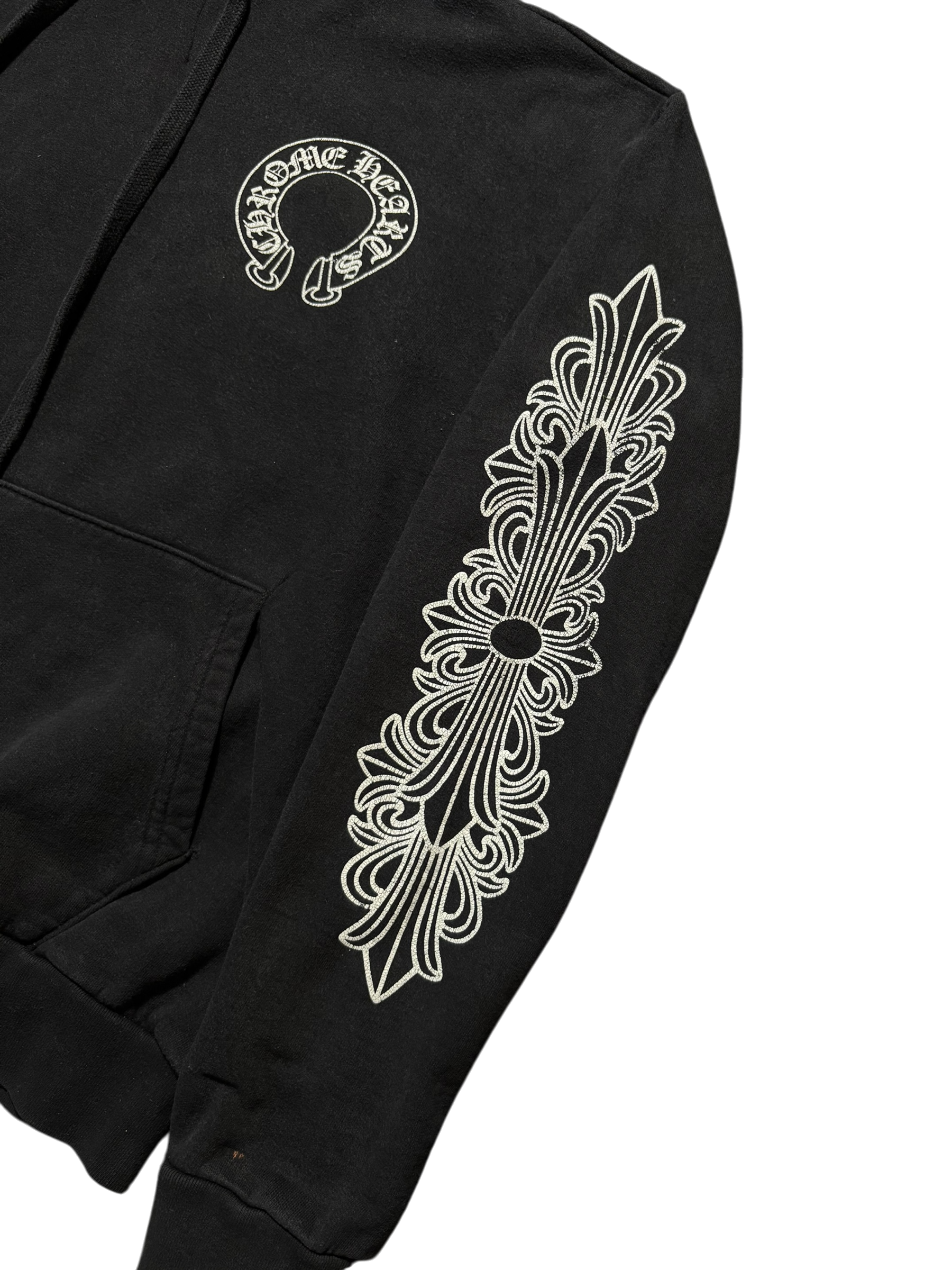 Chrome Hearts Floral Pullover Hoodie - Small