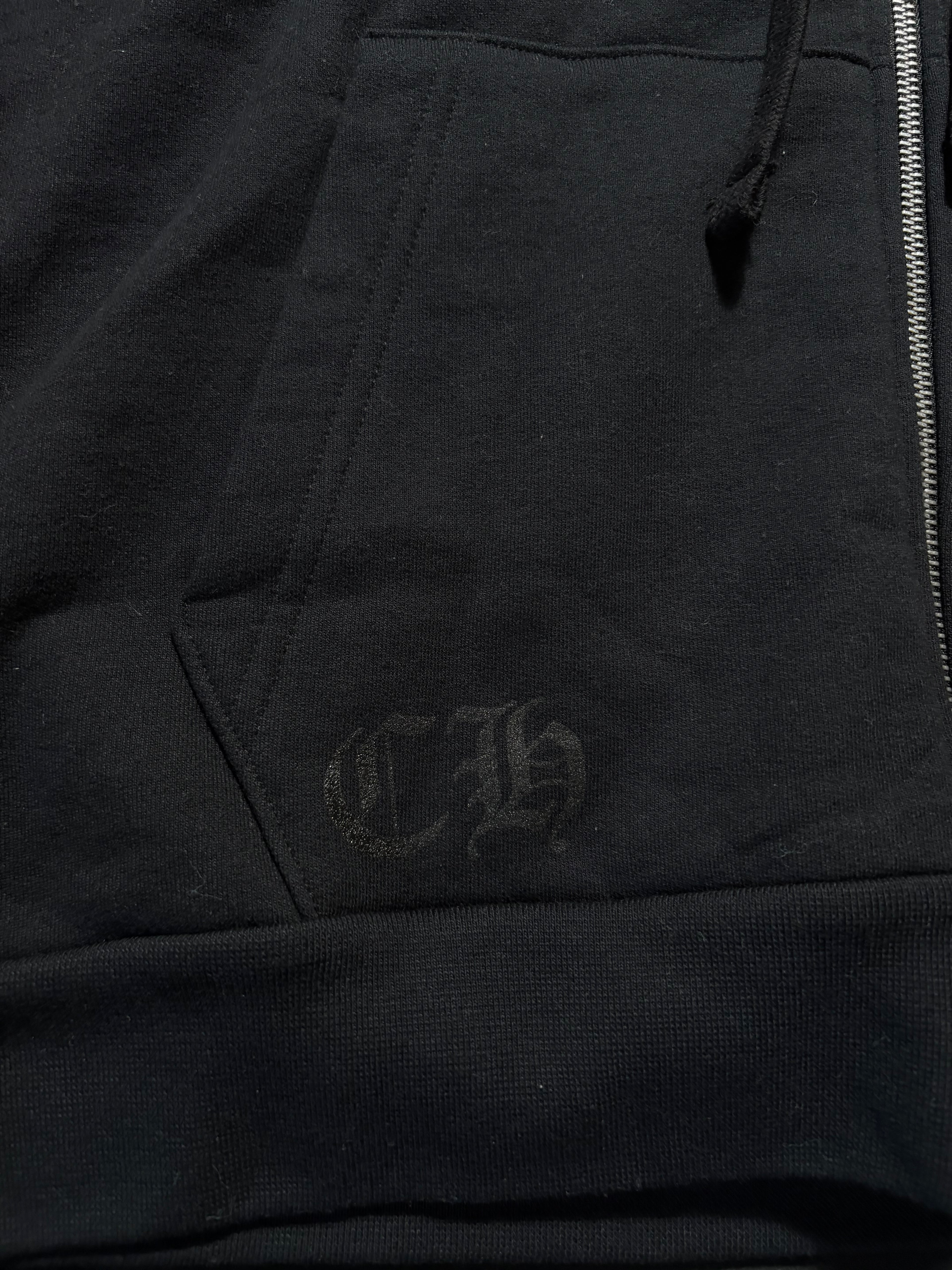 Chrome Hearts Pink Floral Horseshoe Zip Hoodie - Size Small