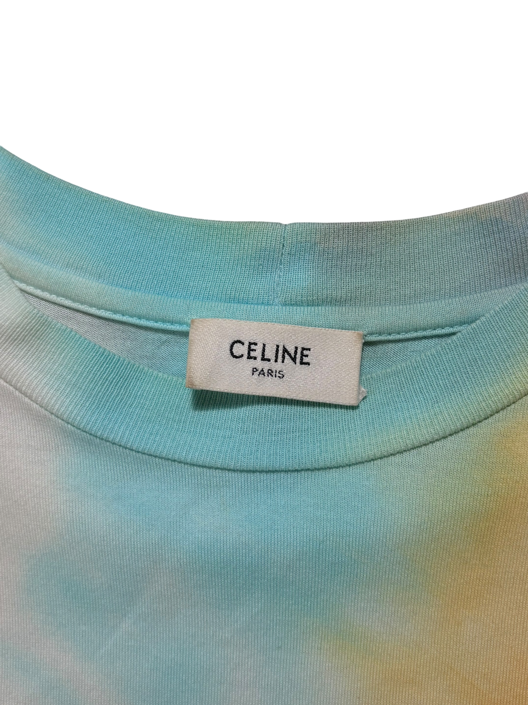 Celine Studded Tie Dye T-Shirt