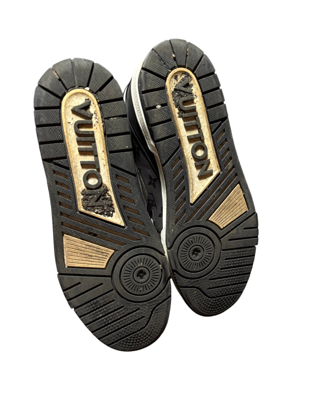 Louis Vuitton Black Monogram Trainers 9LV