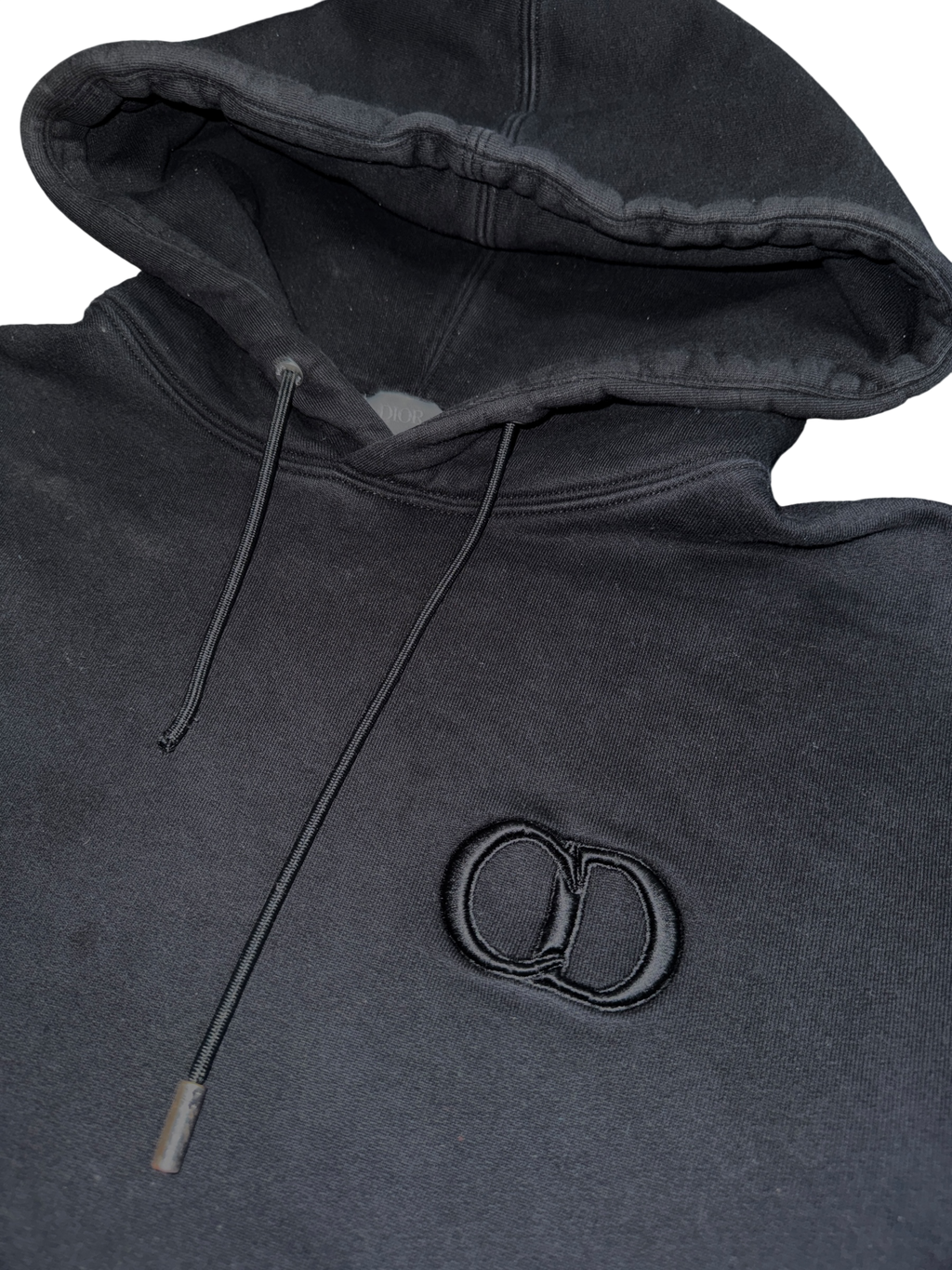 Dior CD Logo Hoodie Black - Large