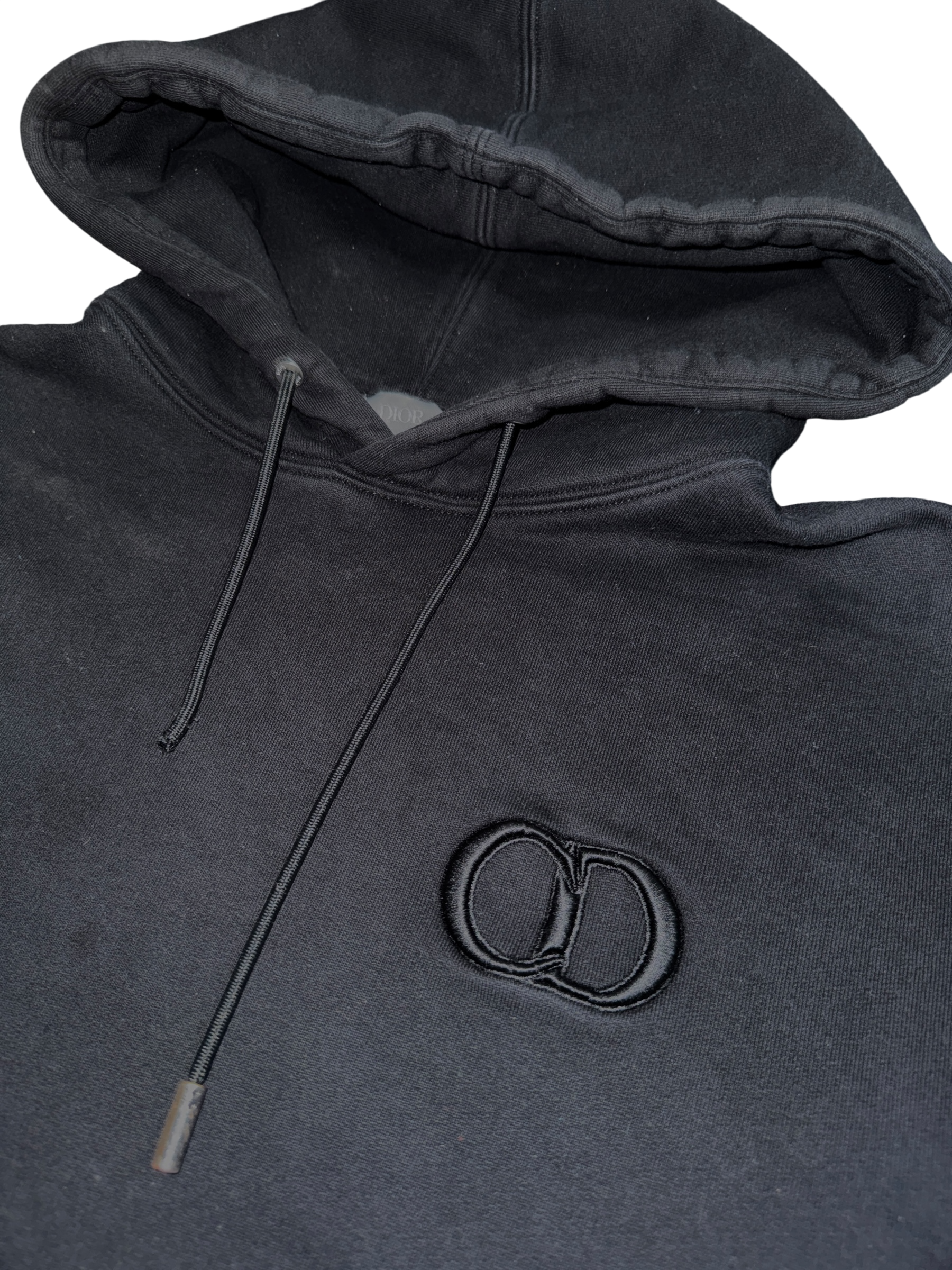 Dior CD Logo Hoodie Black - Large