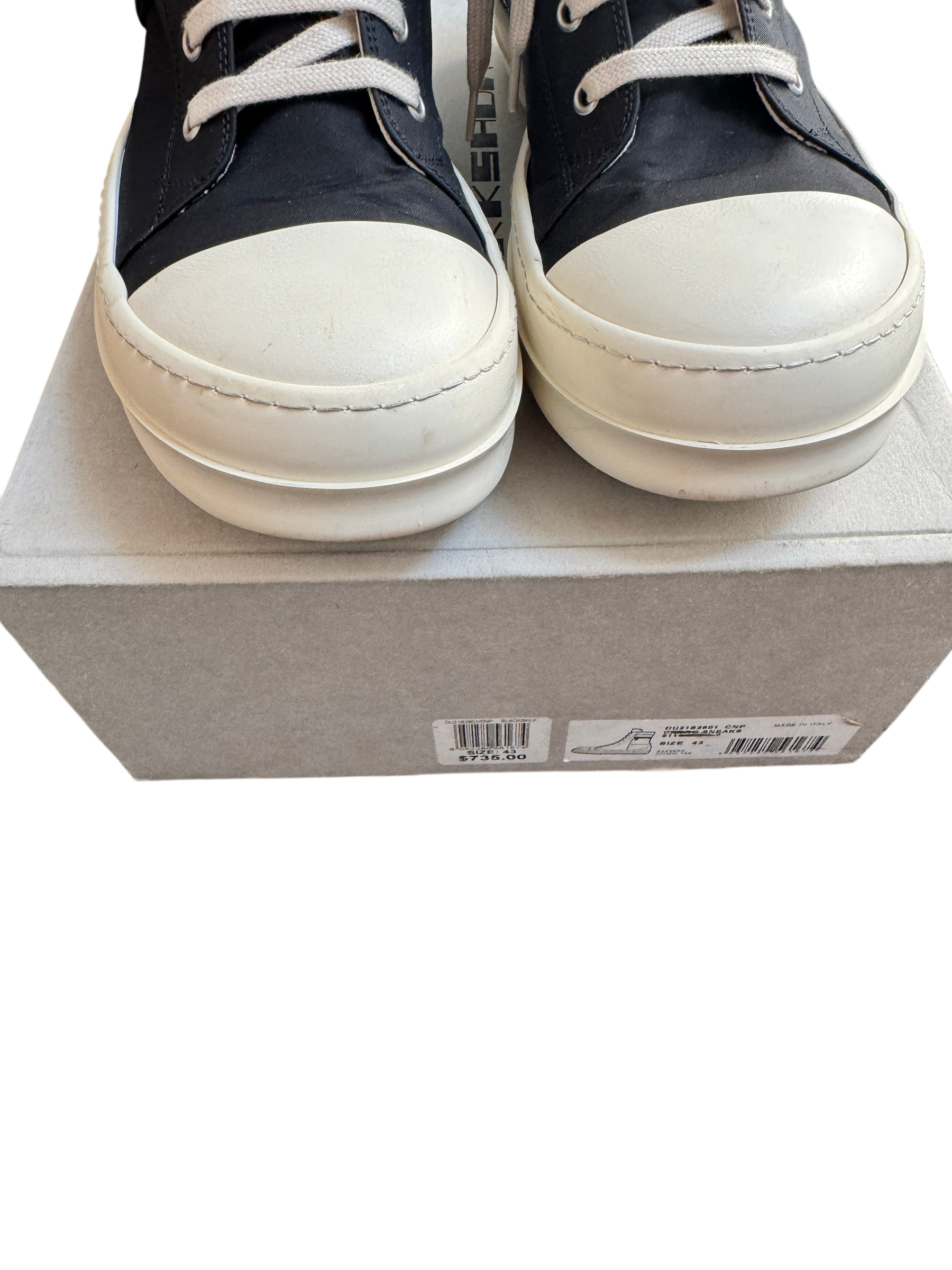 Rick Owen’s Ramone Cargo High Top Sneakers