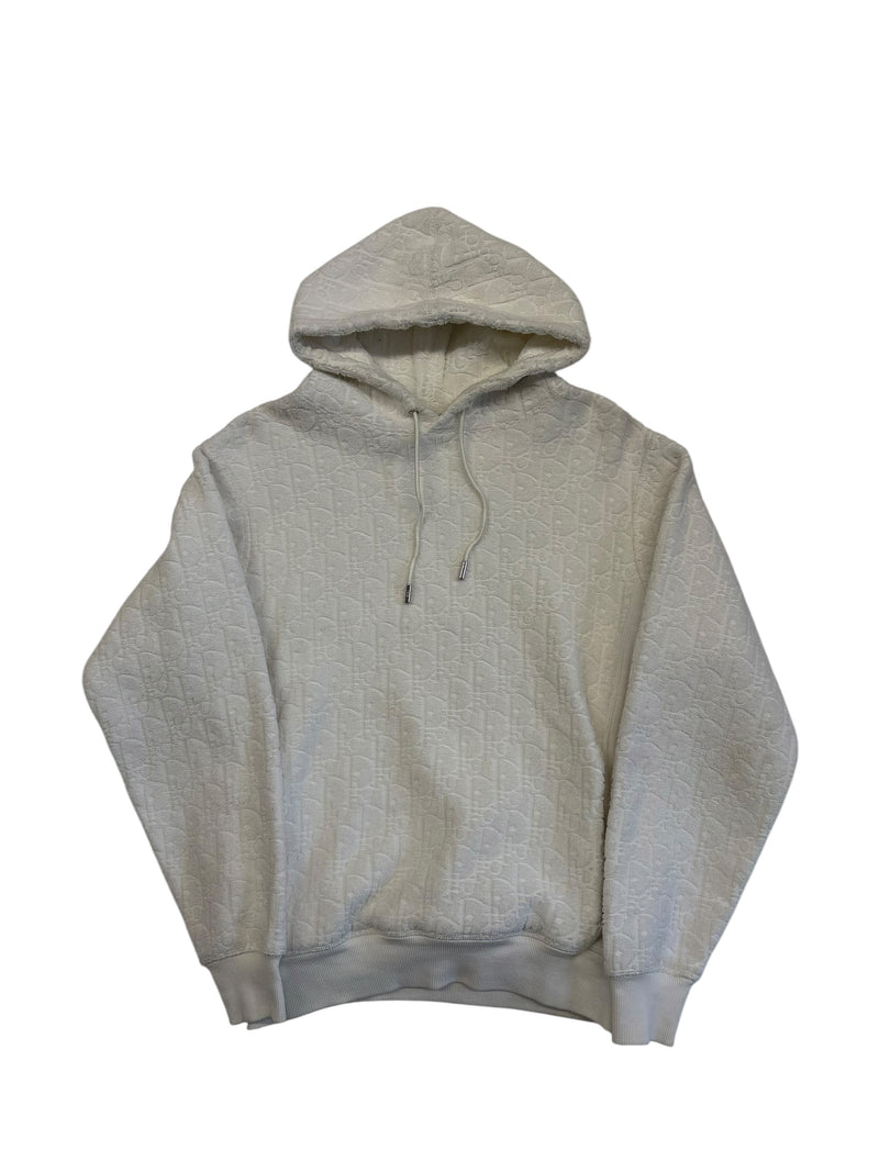 Dior Towel Oblique Hoodie White - Size XS