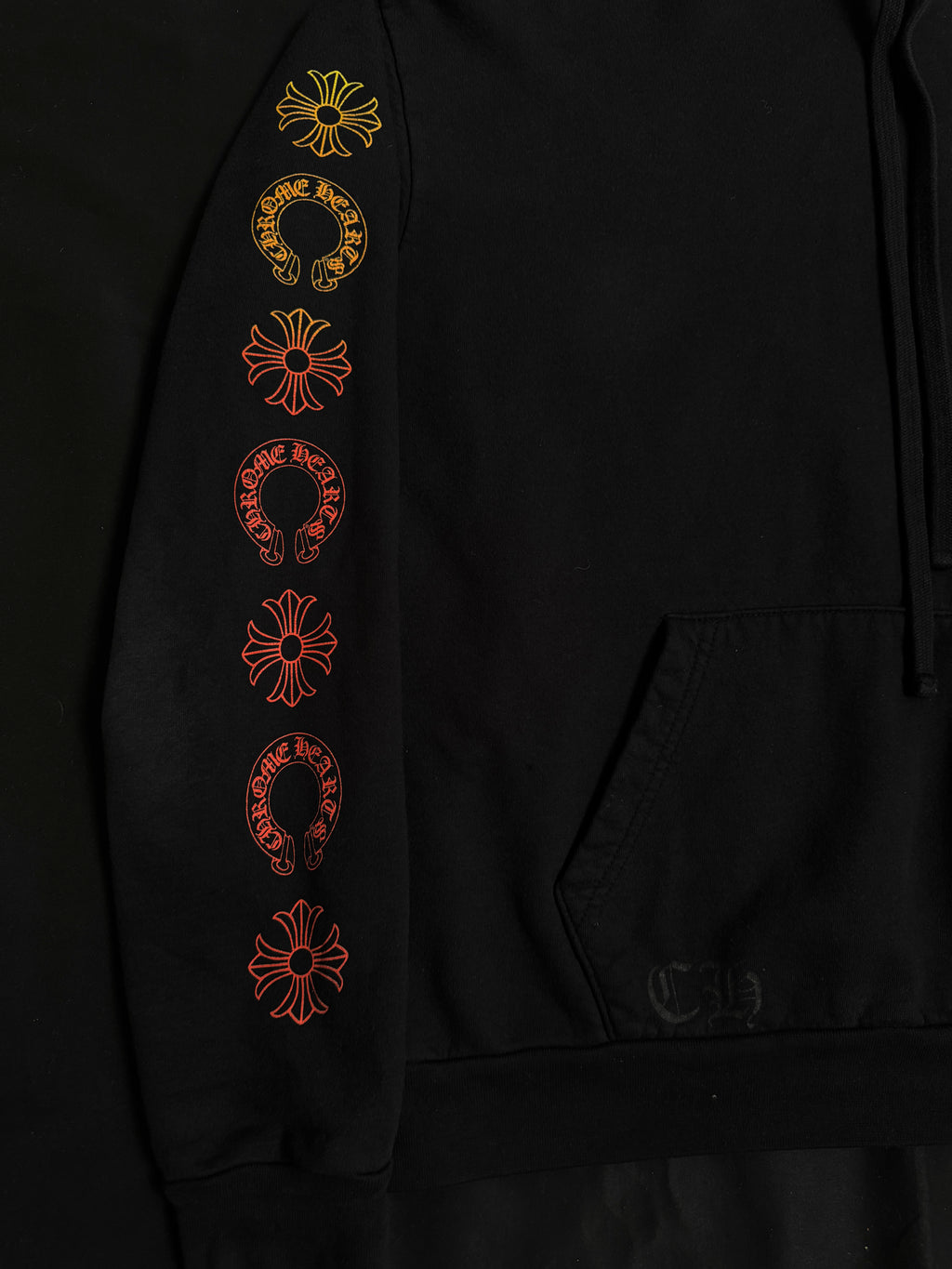 Chrome Hearts Gradient T-bar Hoodie Black