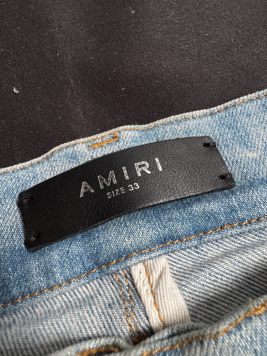 Amiri LightWash Jeans Old English