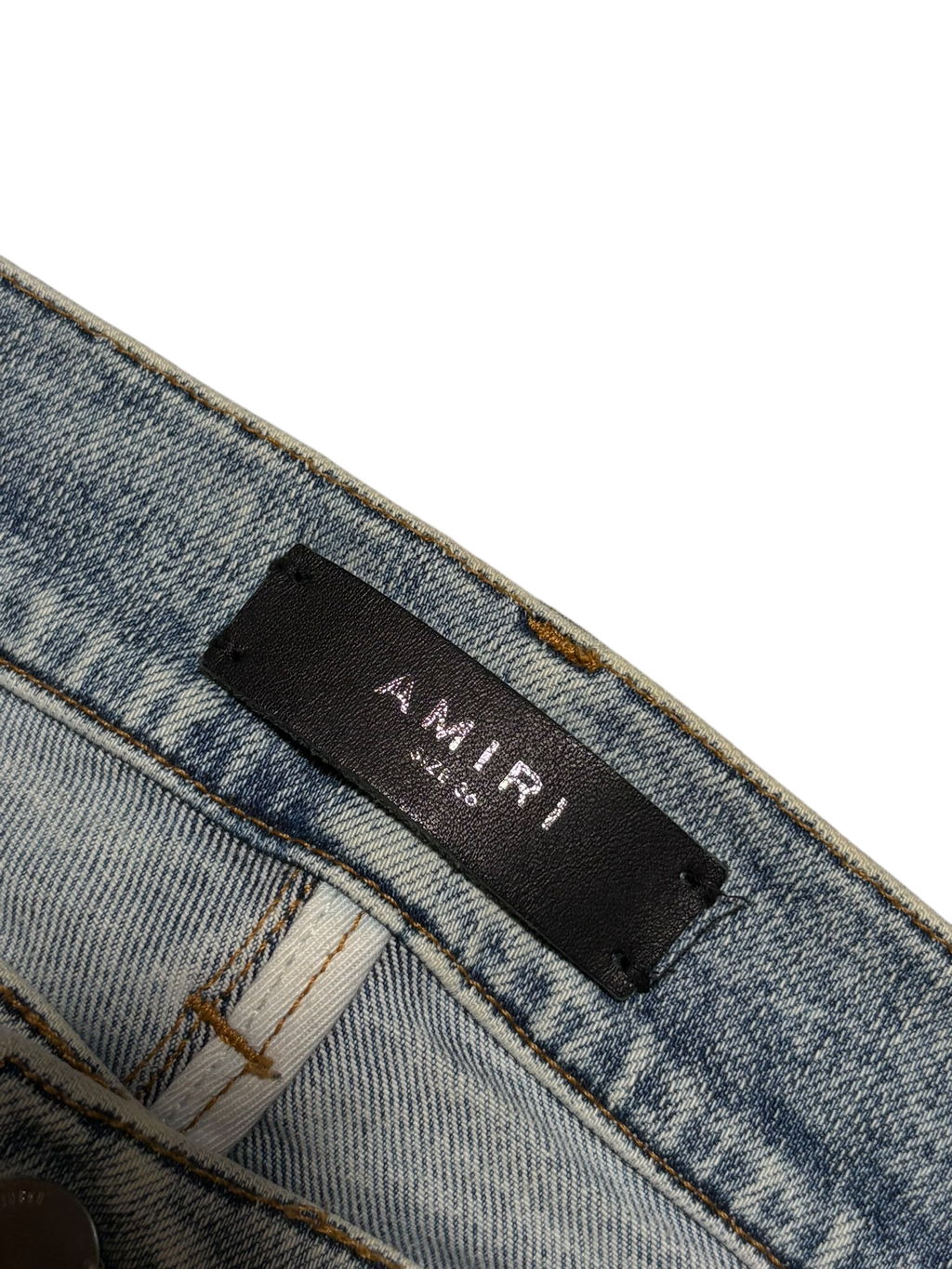 Amiri Mx1 LightWash Black Patch