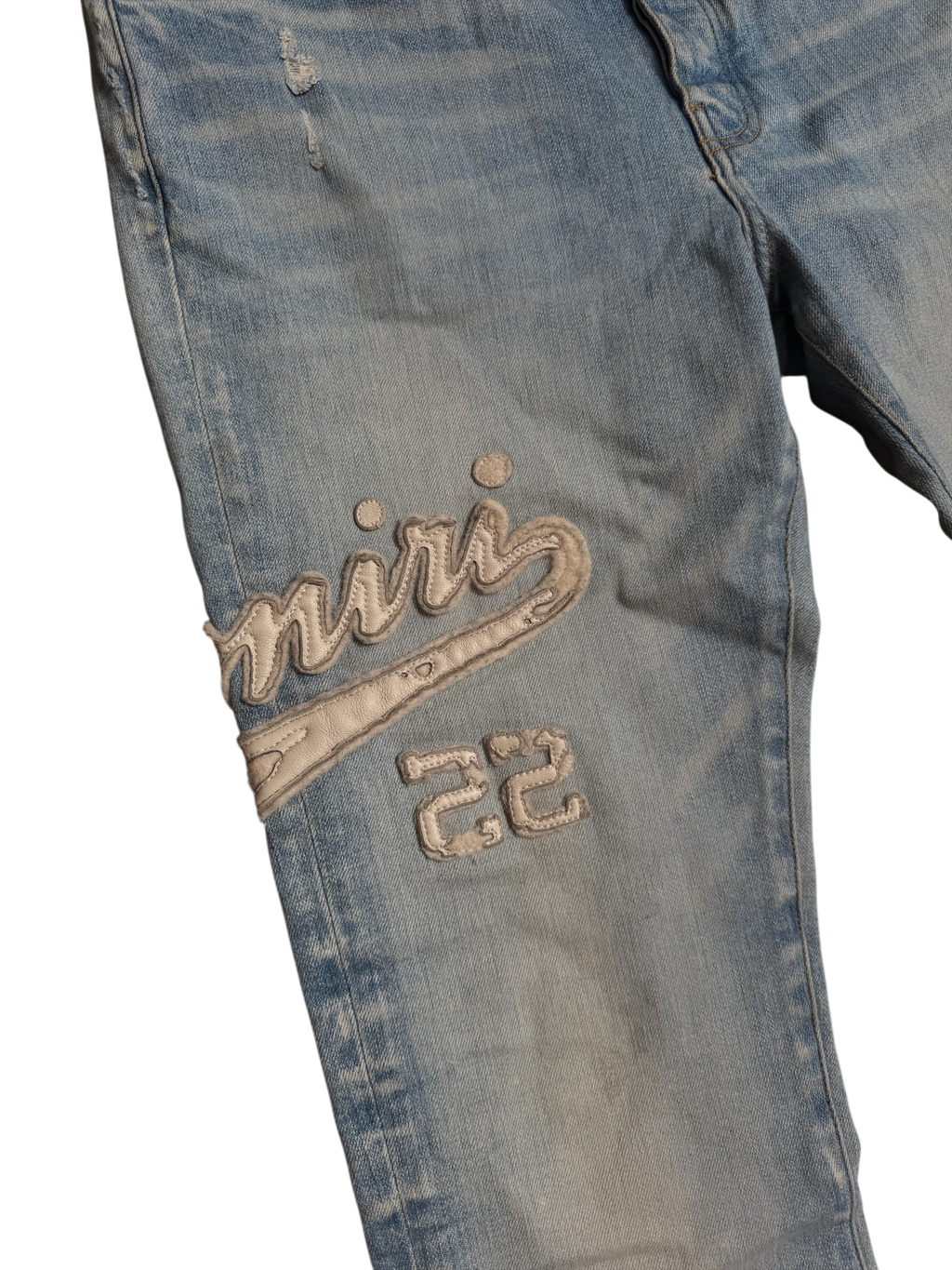 Amiri LightWash Jeans Old English