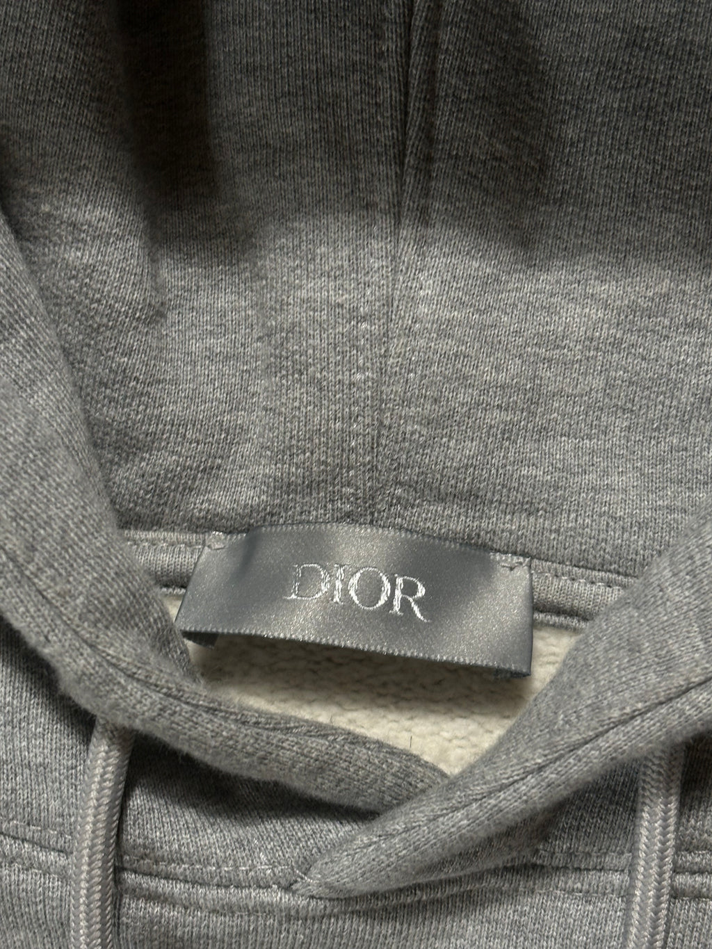 Dior Grey CD Logo Hoodie - Size L