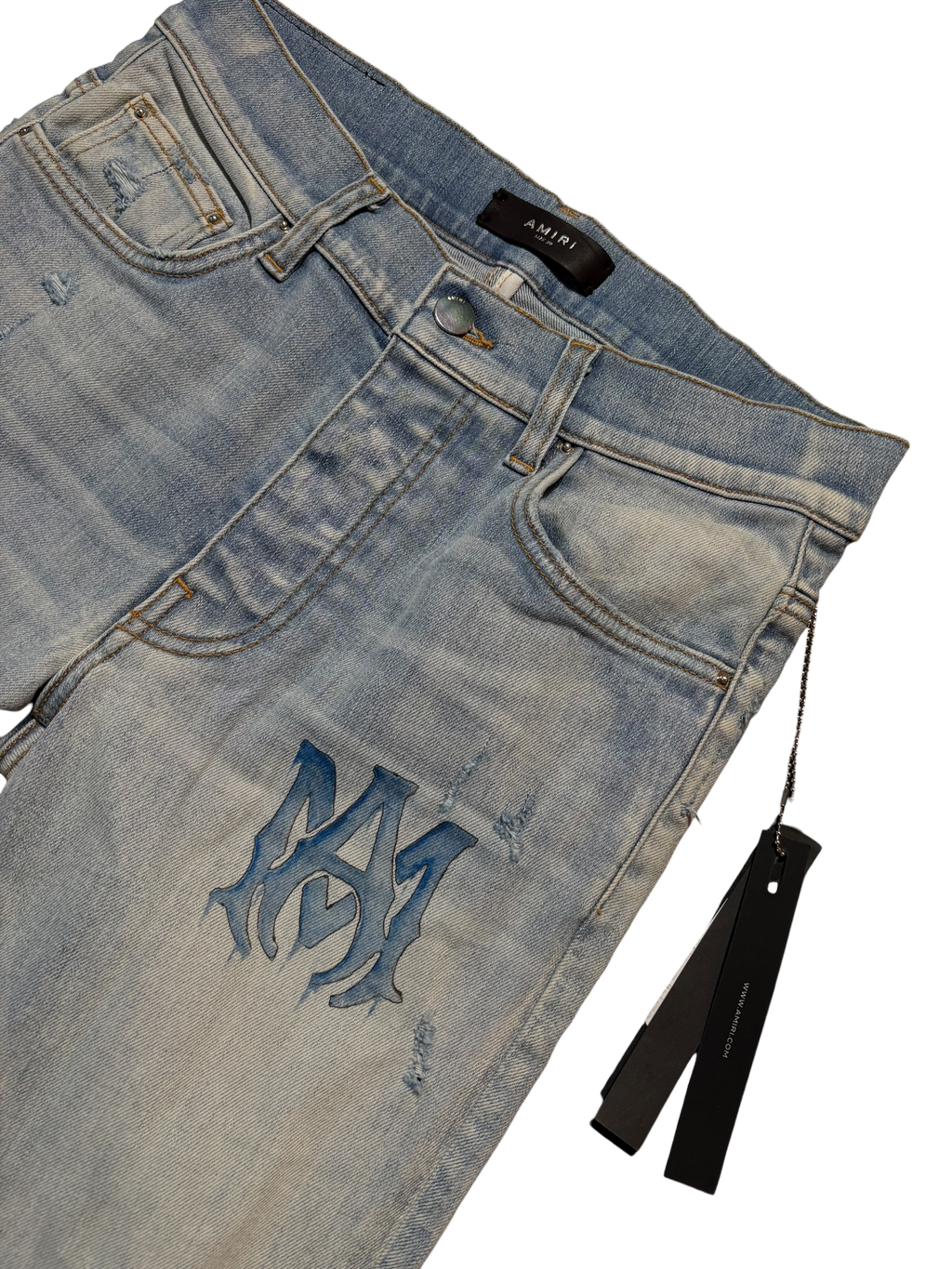 Amiri WaterColor Logo Jean