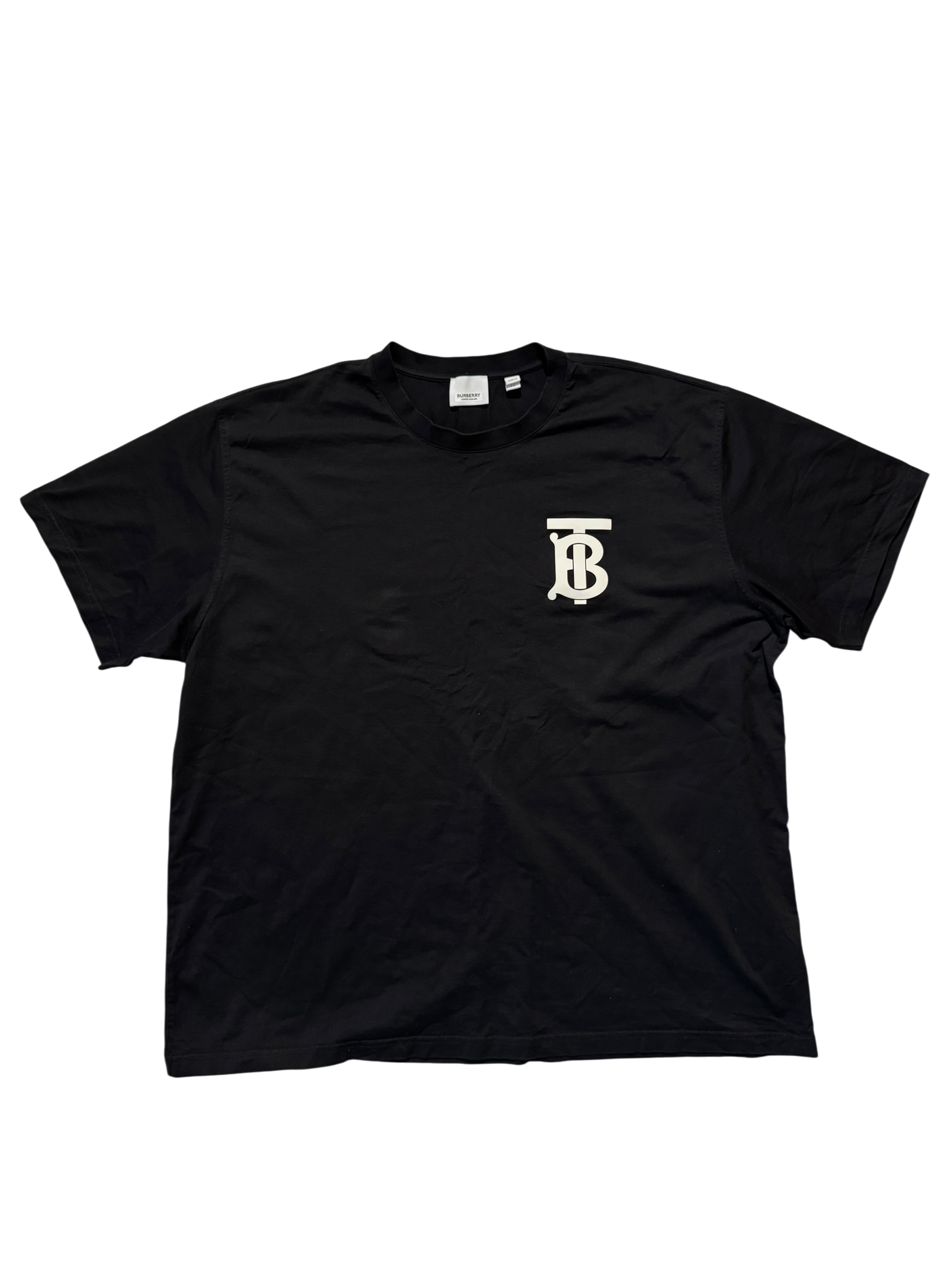 Burberry TB Logo Black T-Shirt - Size XL