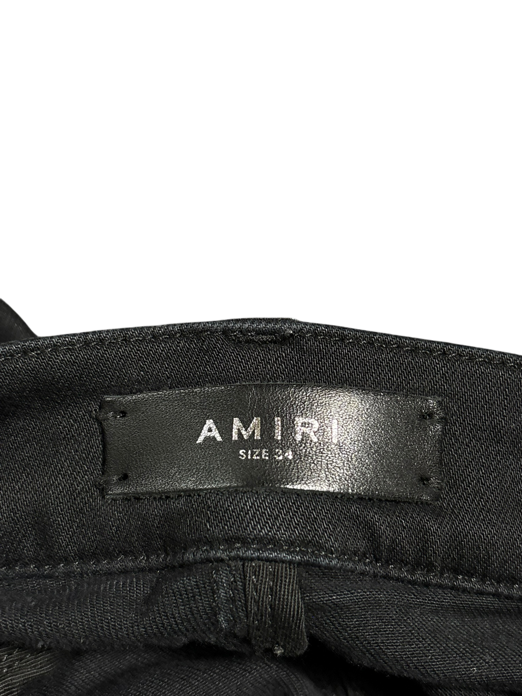 Amiri MX1 Brown Bandana Patch Black Jeans - Size 34