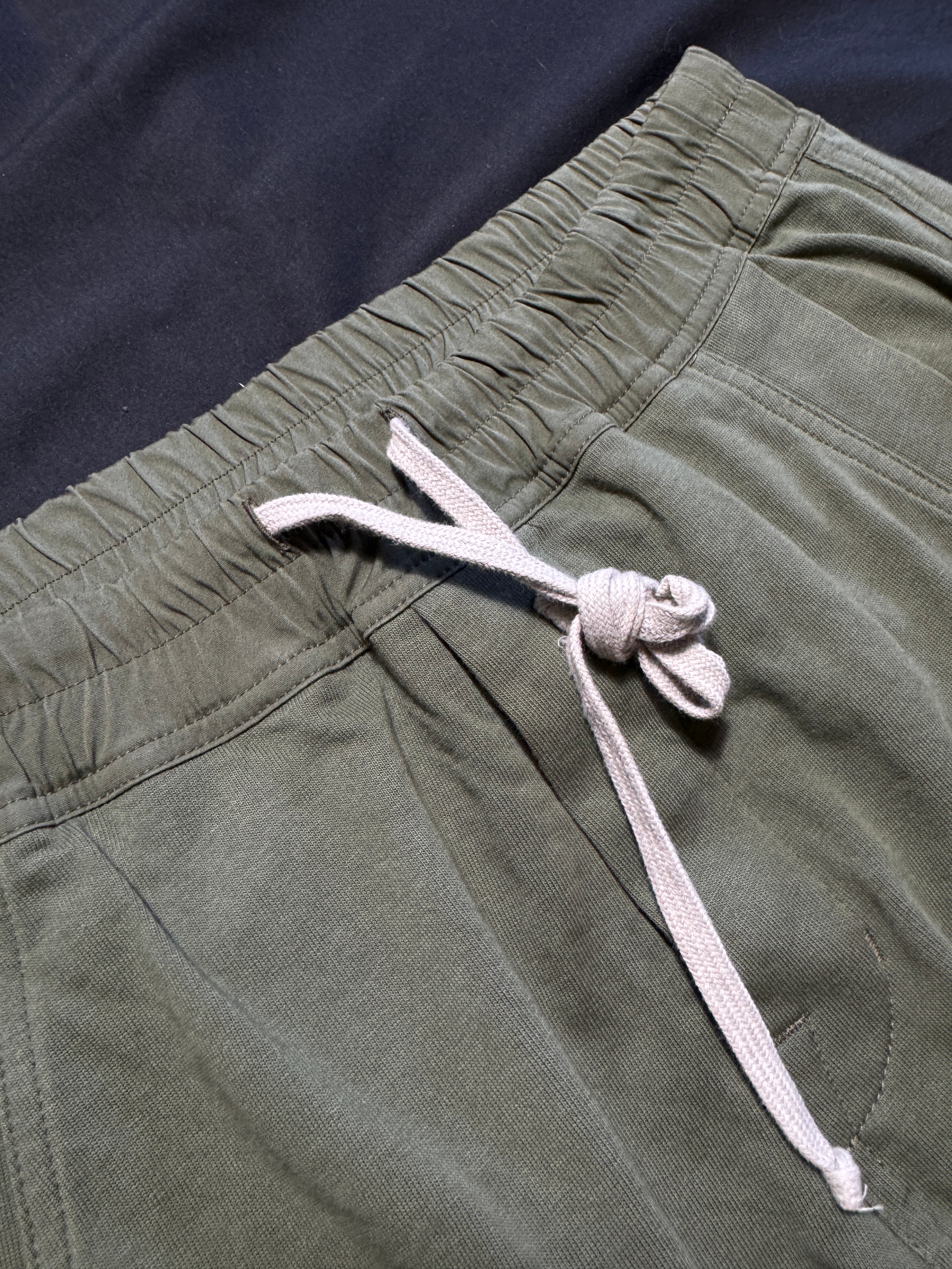 Rick Owens GETHSEMANE GREEN MASTADON CARGO SWEATPANTS