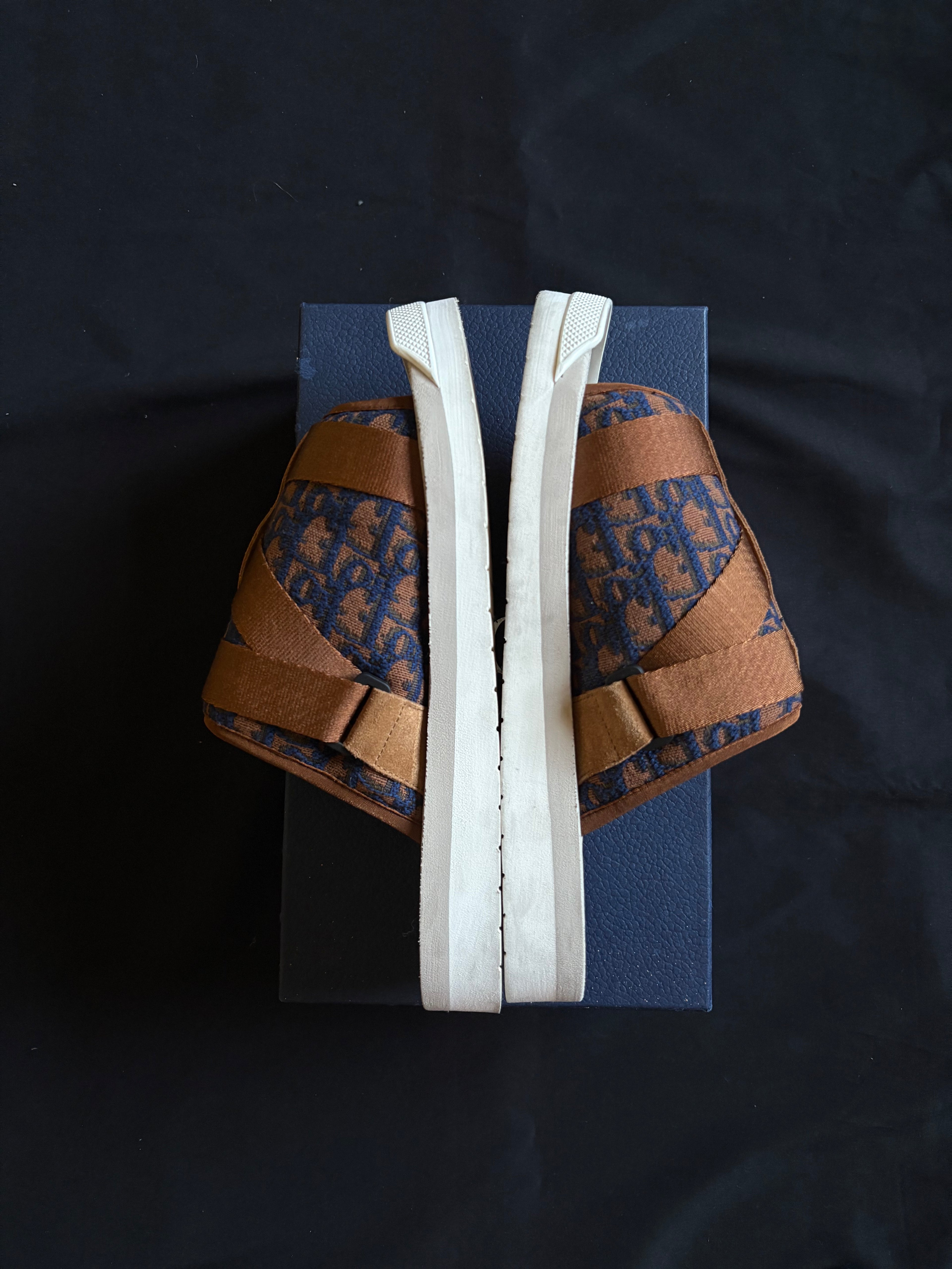 Dior Alpha Slide Brown Navy