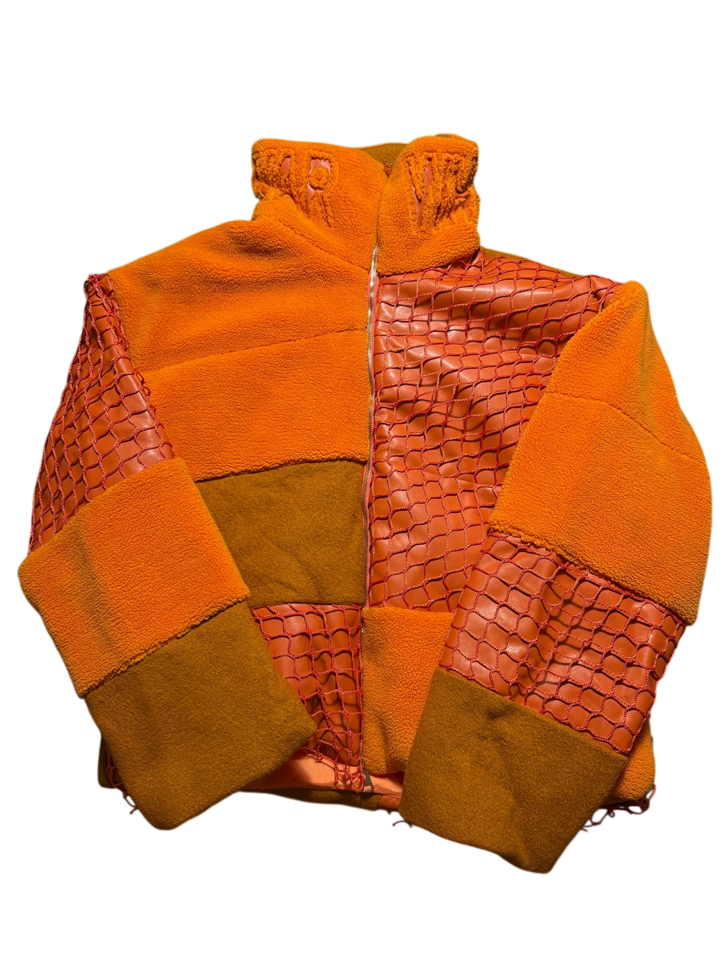 Who Decides War Orange Puffer Jacket