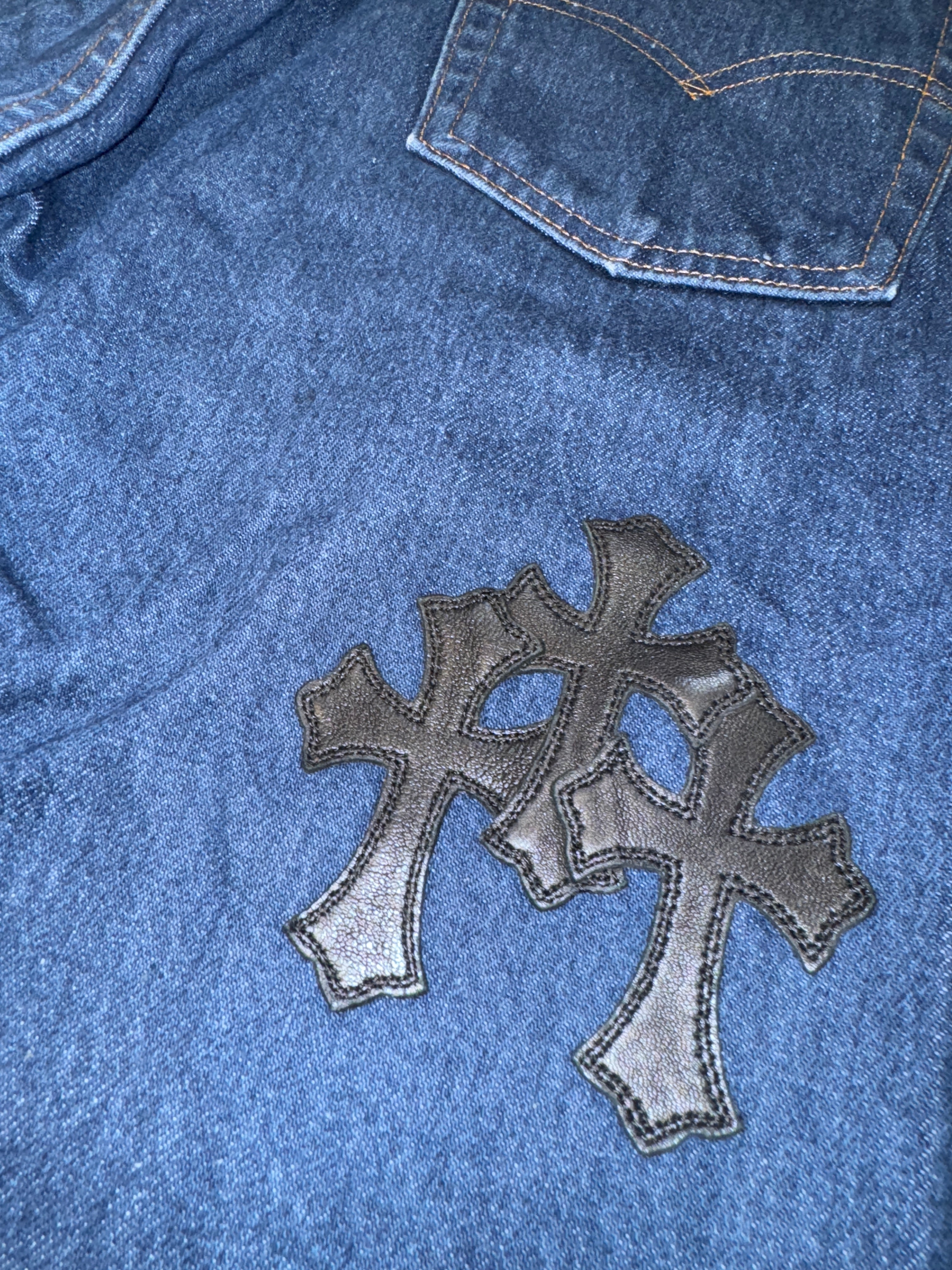 Chrome Hearts Levi’s Dark Wash Denim