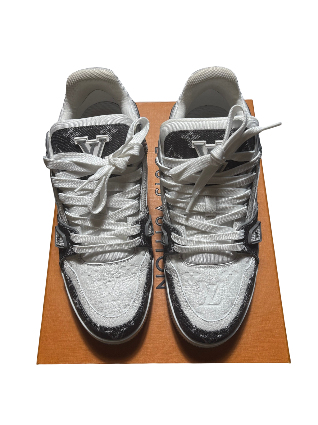 Louis Vuitton Grey Denim LV Trainer