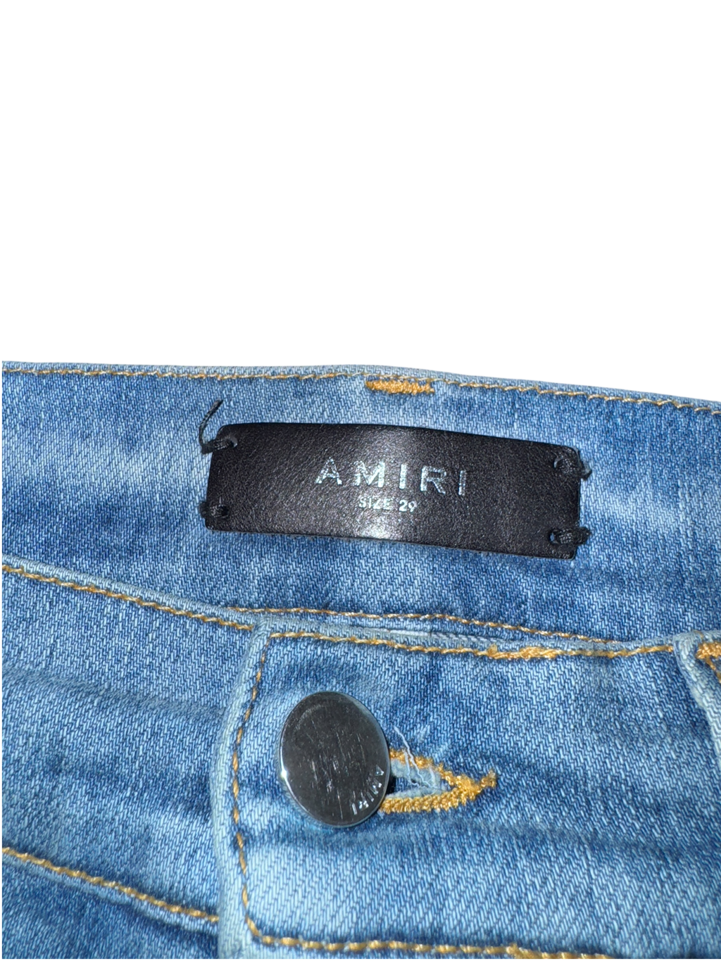Amiri MX1 Light Wash Playboy Patch Jeans - 29