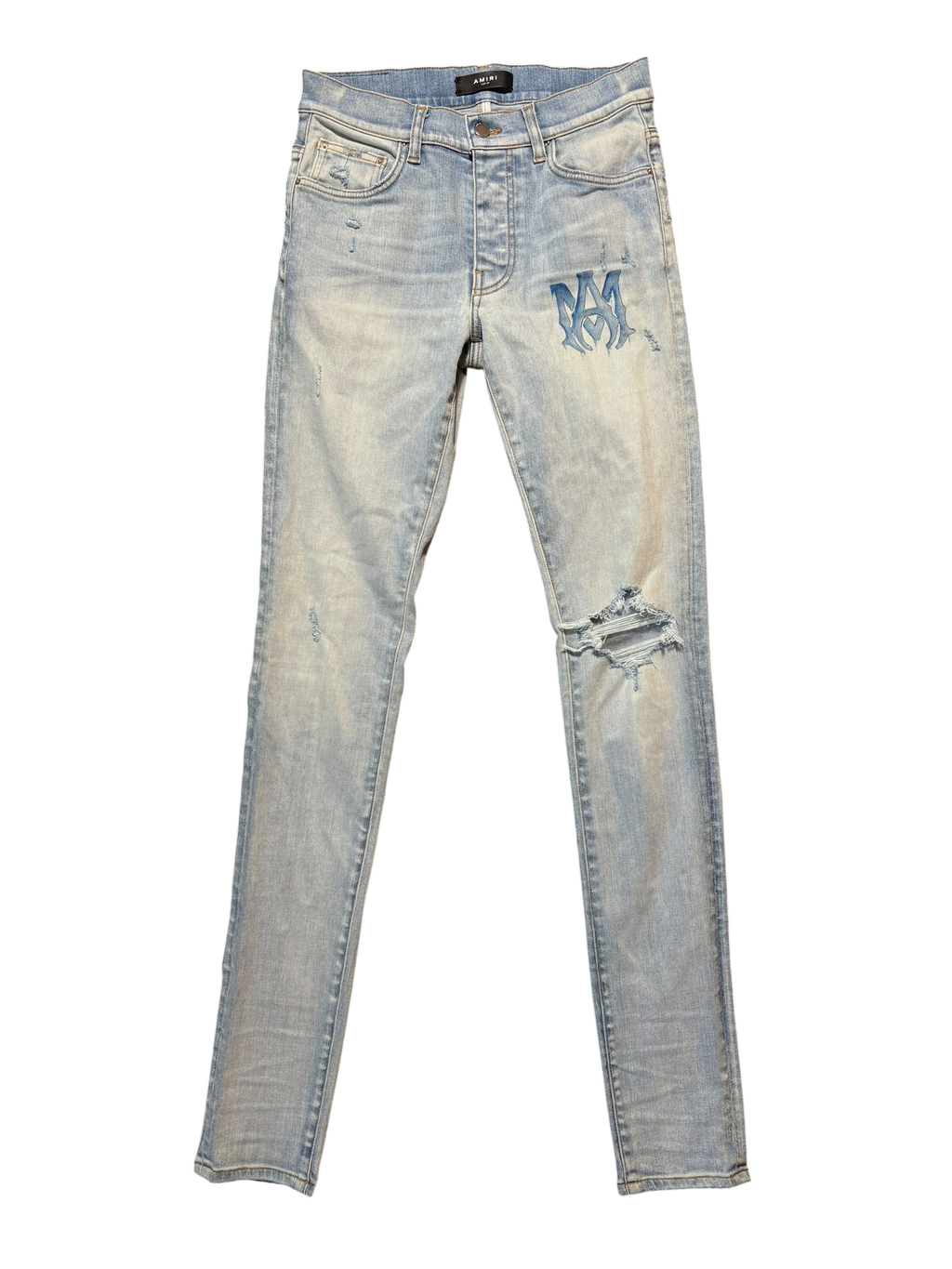 Amiri WaterColor Logo Jean