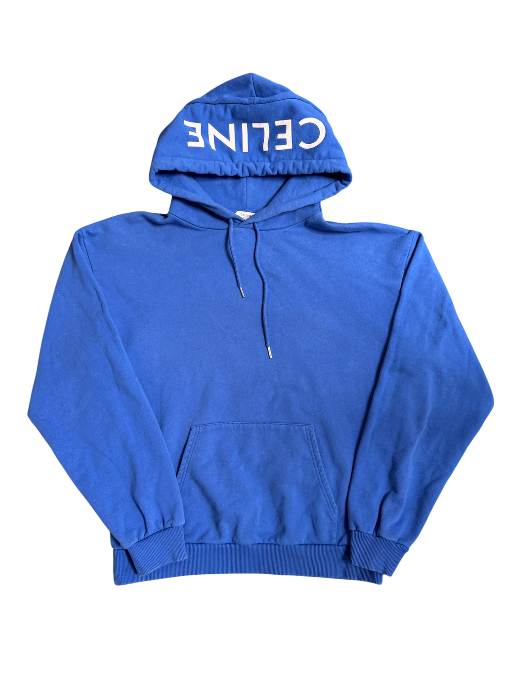 Celine Blue Classic Hoodie Logo - Size M