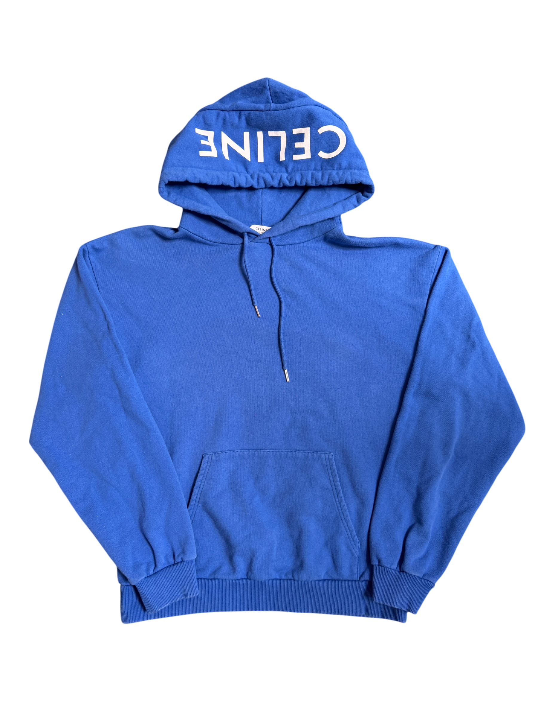 Celine Blue Classic Hoodie Logo - Size M