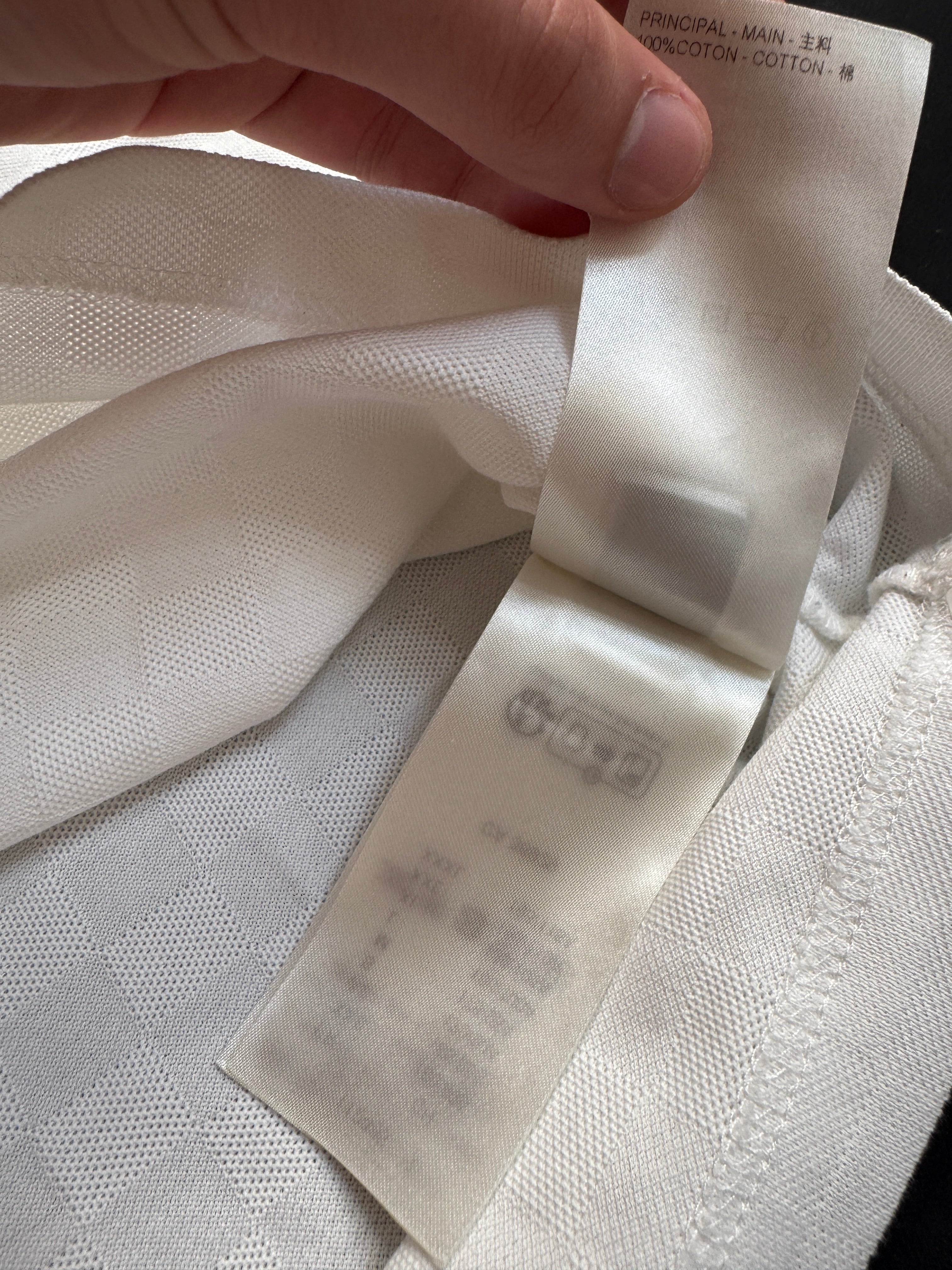 Louis Vuitton White Damier Tee