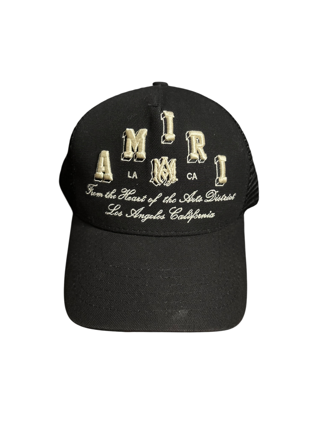 Amiri Varsity Logo Trucker Hat