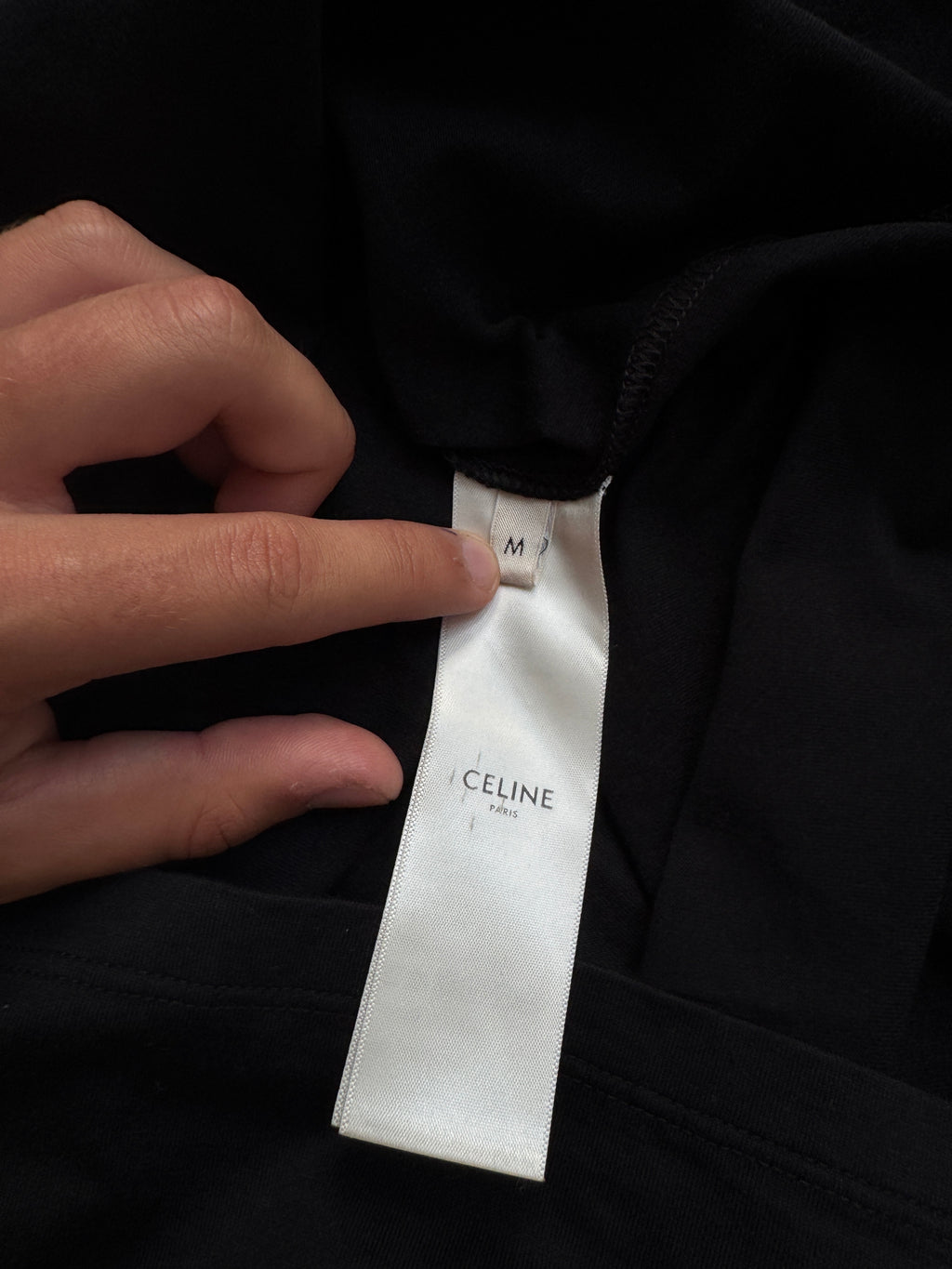 Celine Logo T-Shirt Black - Size M