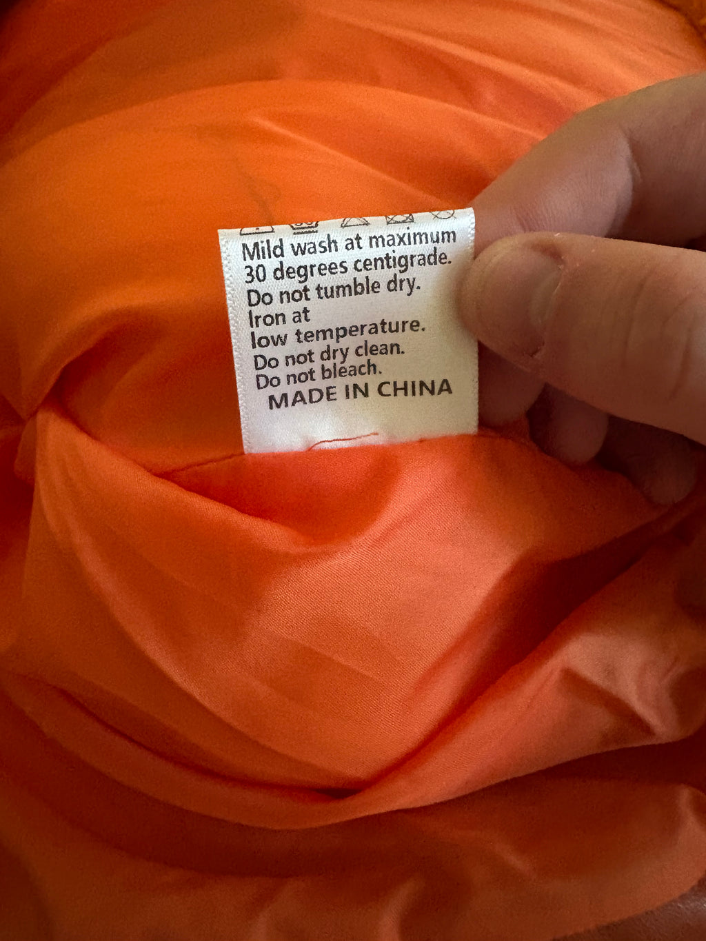 WDW Orange Puffer Jacket