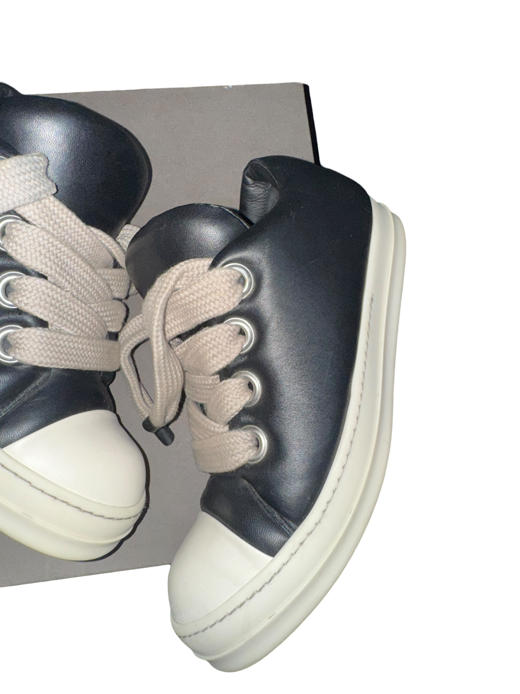 Rick Owens Jumbo Lace Low Top Padded Sneaker Black - 9