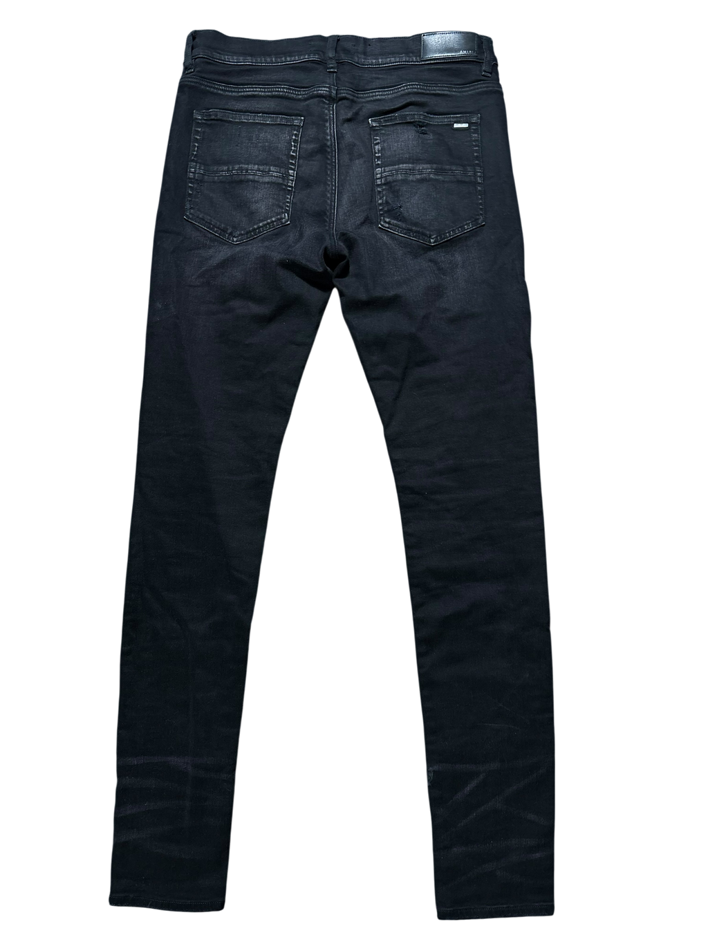 Amiri MX1 Brown Bandana Patch Black Jeans - Size 34