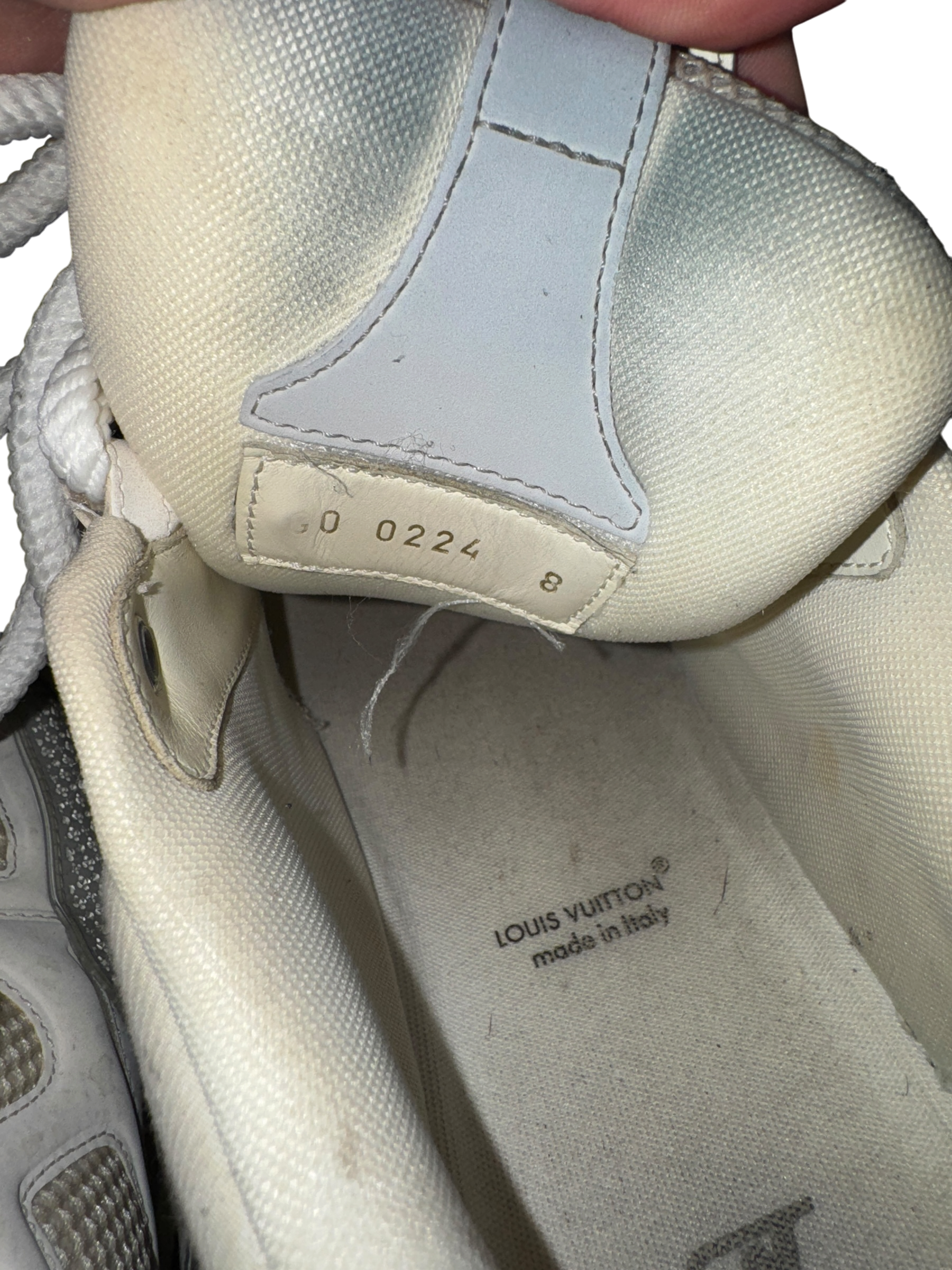 Louis Vuitton Grey White Skate Sneaker - Size 8LV (9.5US)